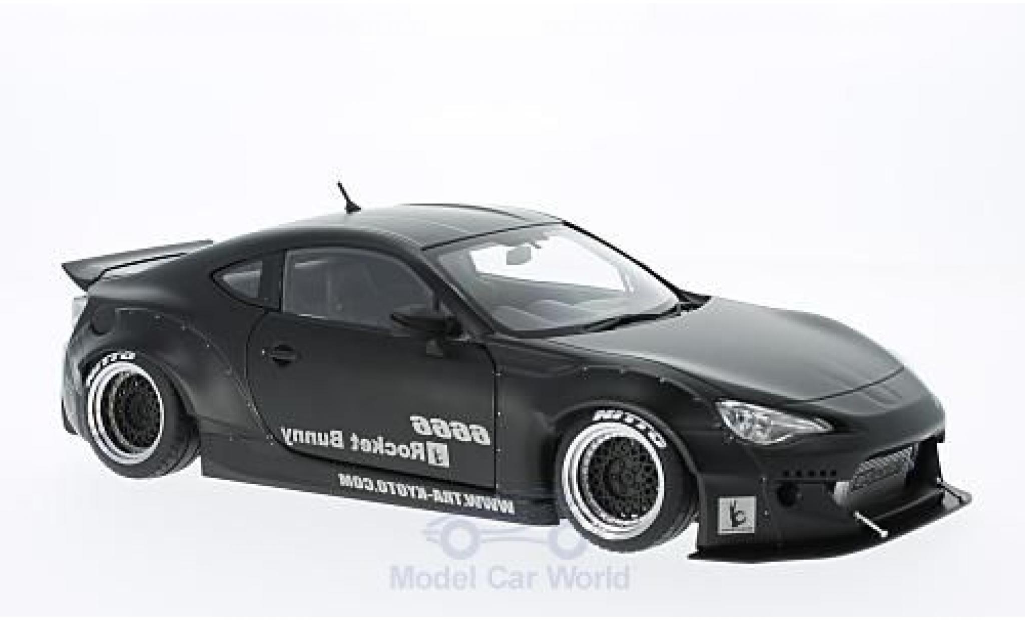 Toyota 86 1/18 AUTOart Rocket Bunny matt-nero Ambulanz Team Heidelberg KTW neroe Felgen modellino in miniatura