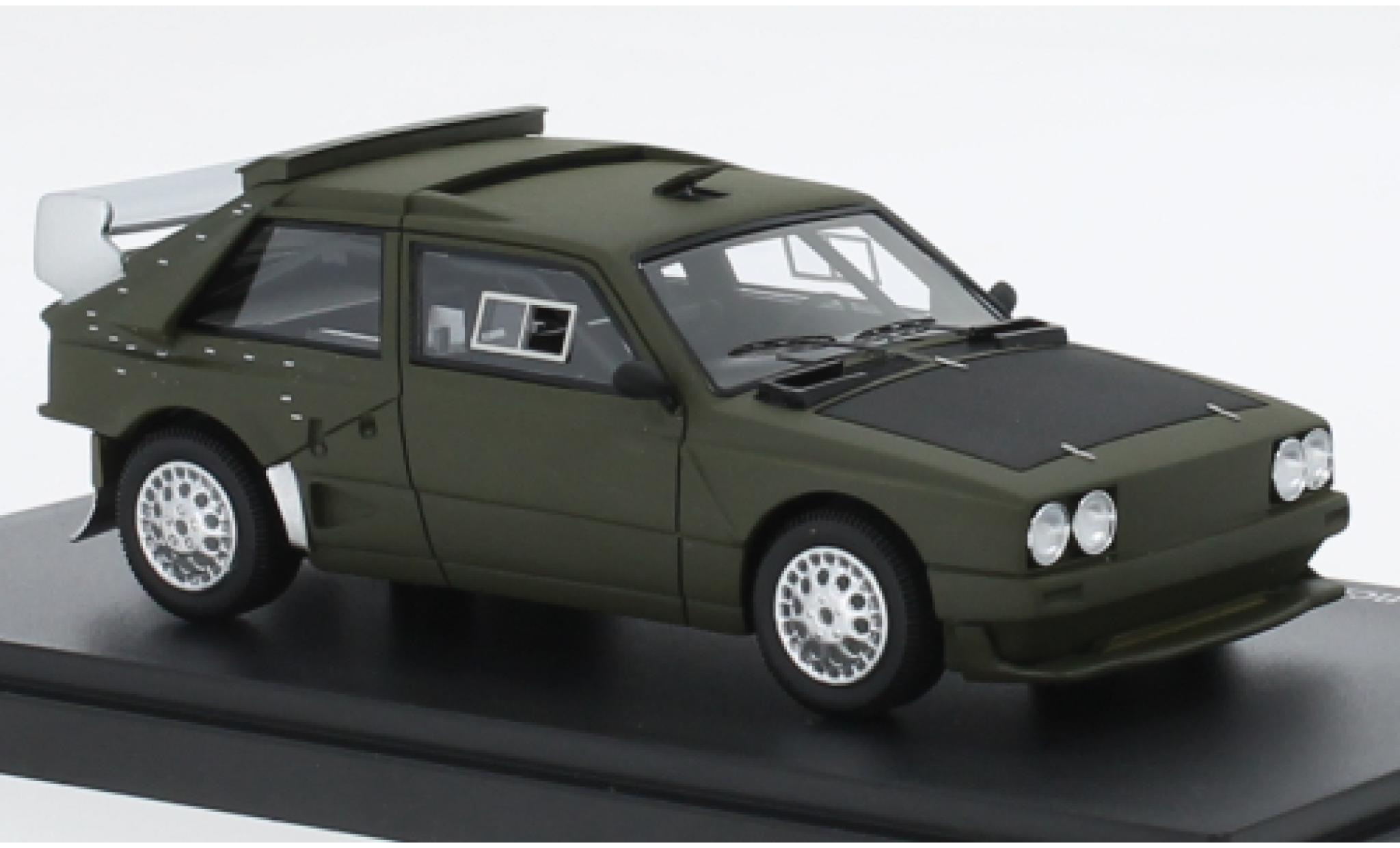 Lancia Delta 1/43 AutoCult S4 Gruppo B Prototipo mattoliv 1984 modellino in miniatura