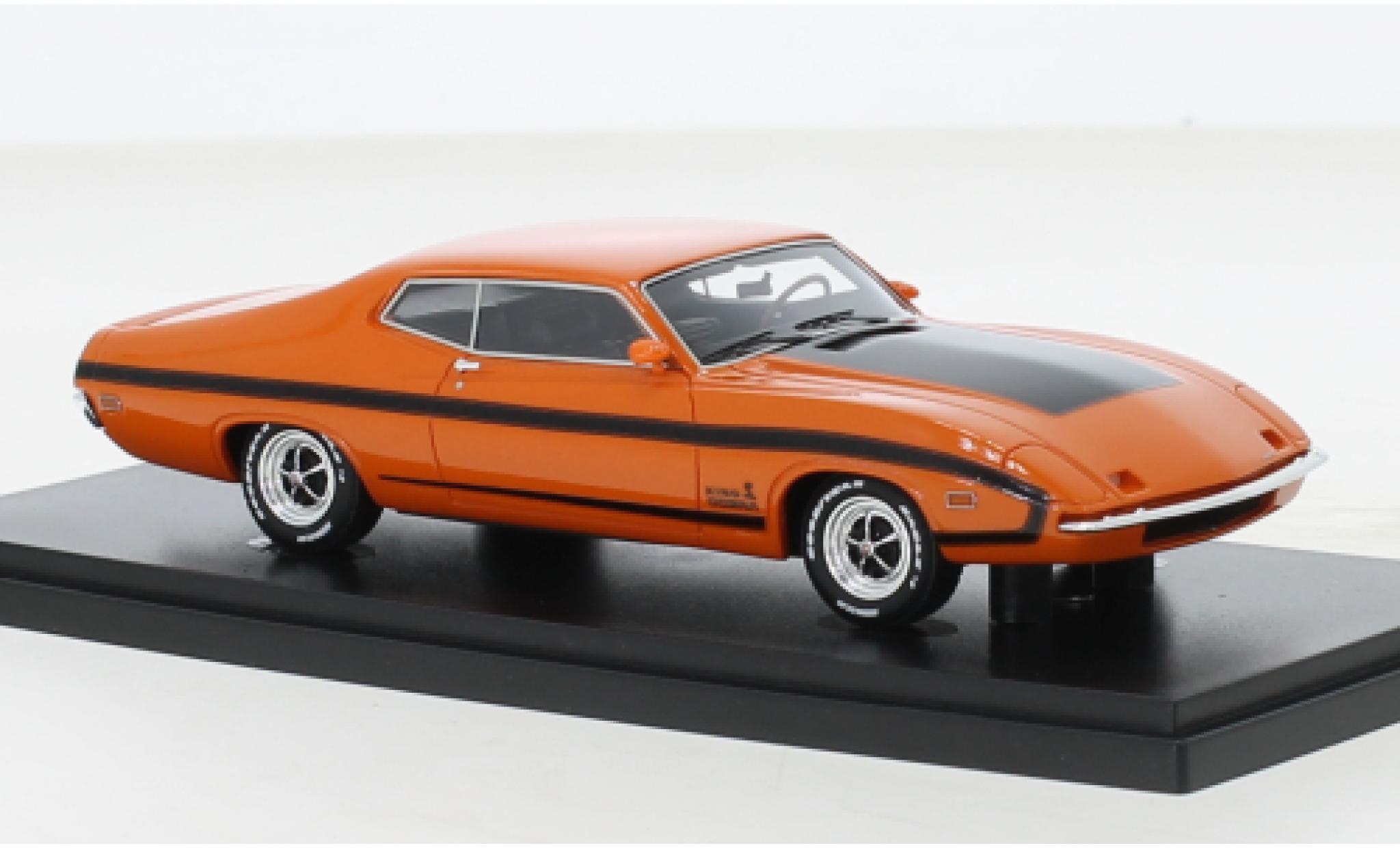 Ford Torino 1/43 AutoCult Autocult/Avenue 43 King Cobra orange/nero 1970 modellino in miniatura