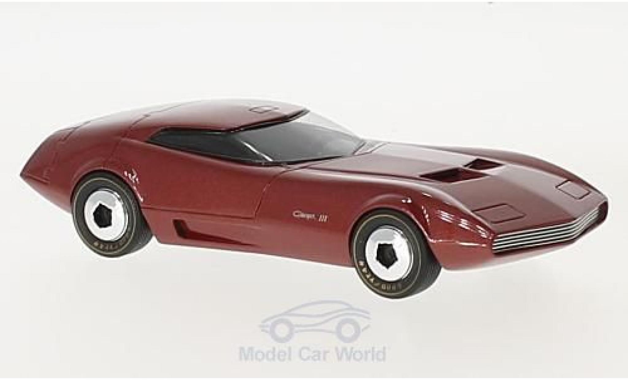 Dodge Charger 1968 1/43 AutoCult III metallico rosso 1968 modellino in miniatura