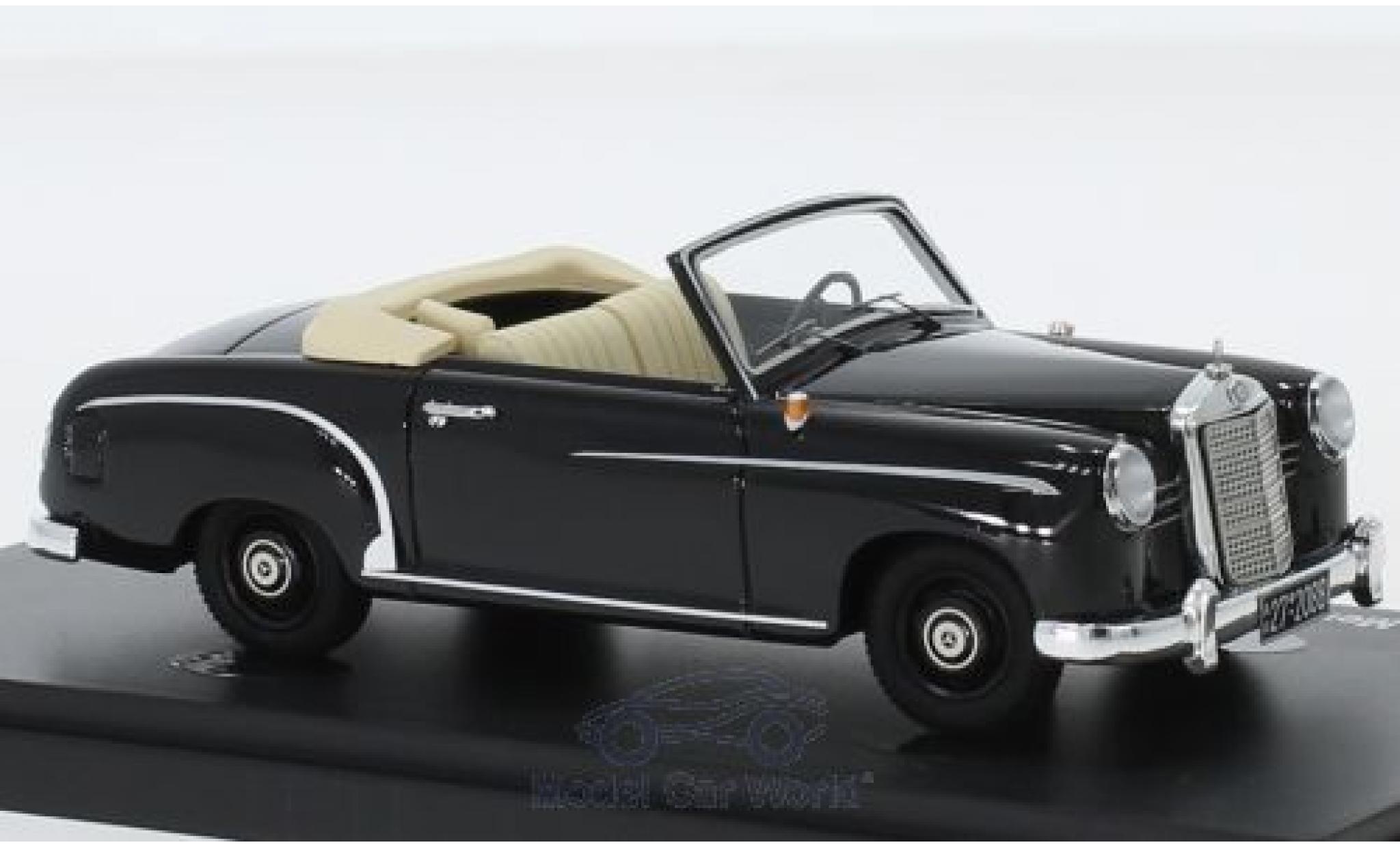 Mercedes 180 1/43 AutoCult Cabriolet A Prossootyp nero 1953 modellino in miniatura