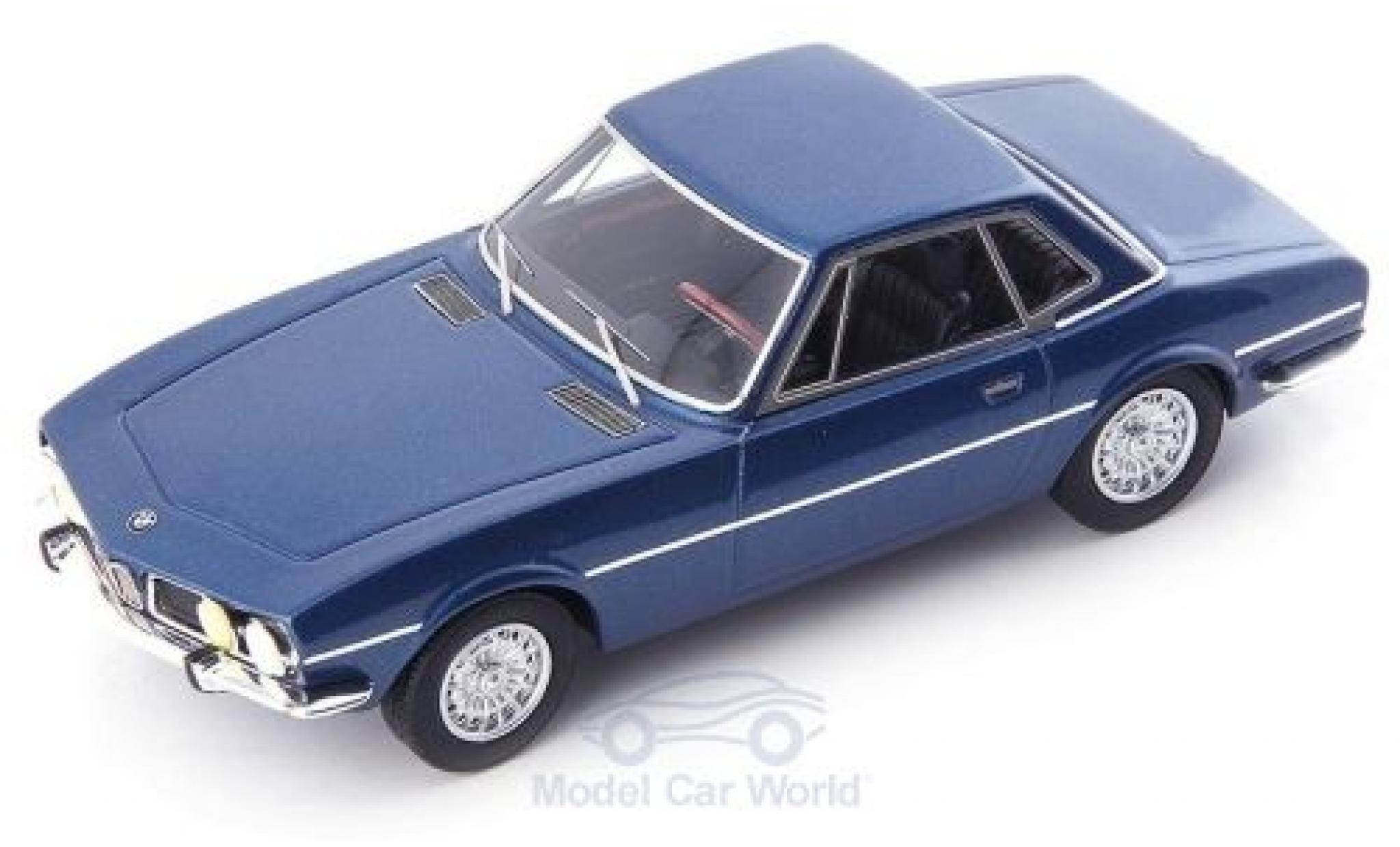 Bmw 1600 1/43 AutoCult ti Coupe Paul Bracq blu 1969 modellino in miniatura
