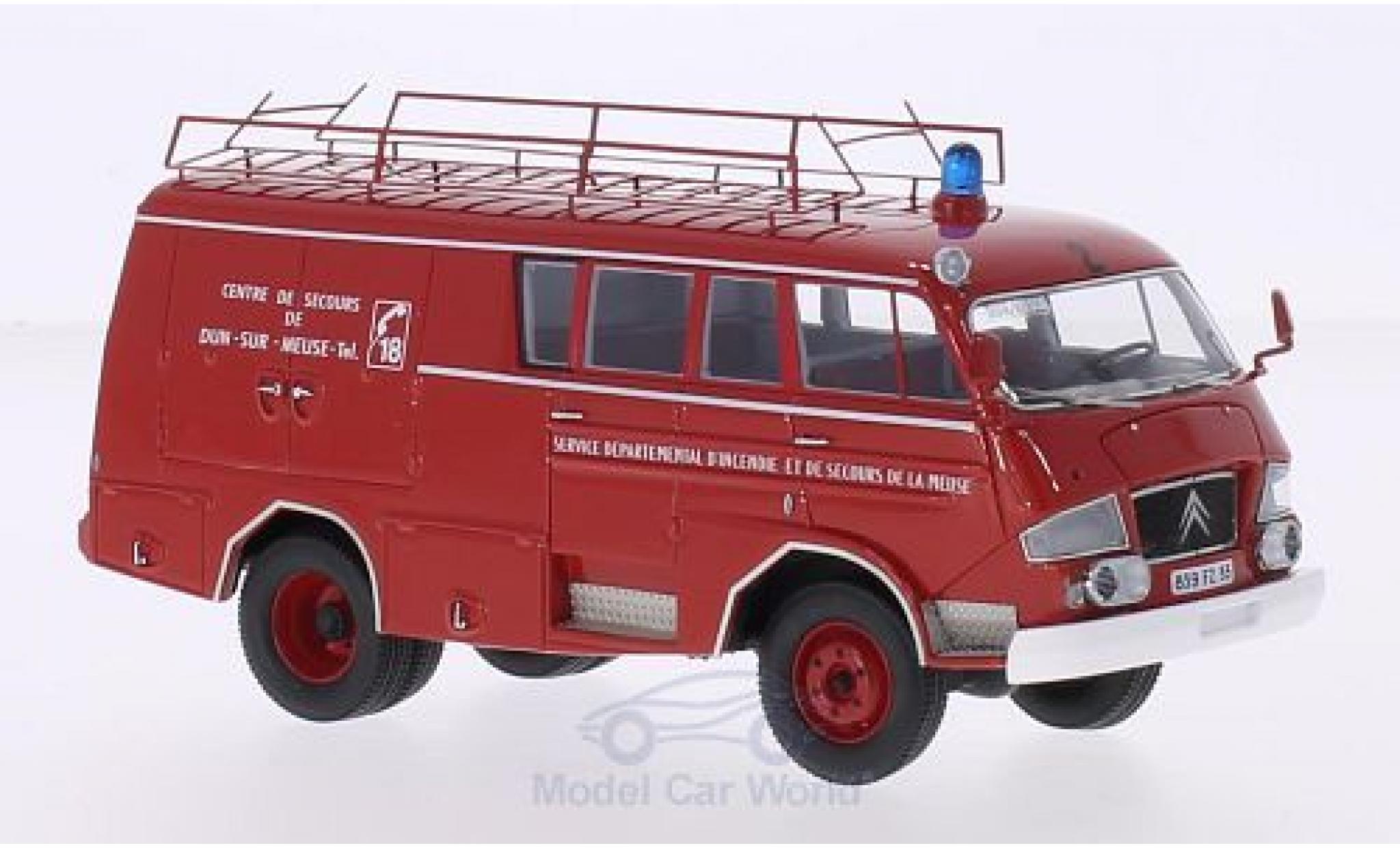 Citroen C3 1/43 AutoCult 50 Belphegor Guinard Centre de Secours de Dun-Sur-Meuse 1966 Feuerwehr (F) modellino in miniatura