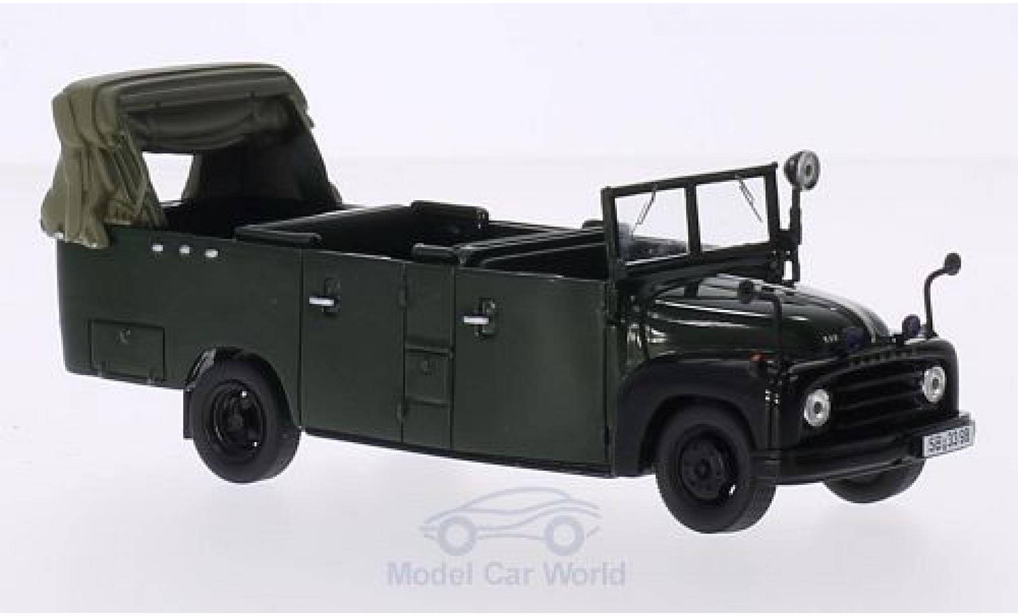 Hanomag L28 1/43 AutoCult Gruppenkraftwagen verde 1955 modellino in miniatura