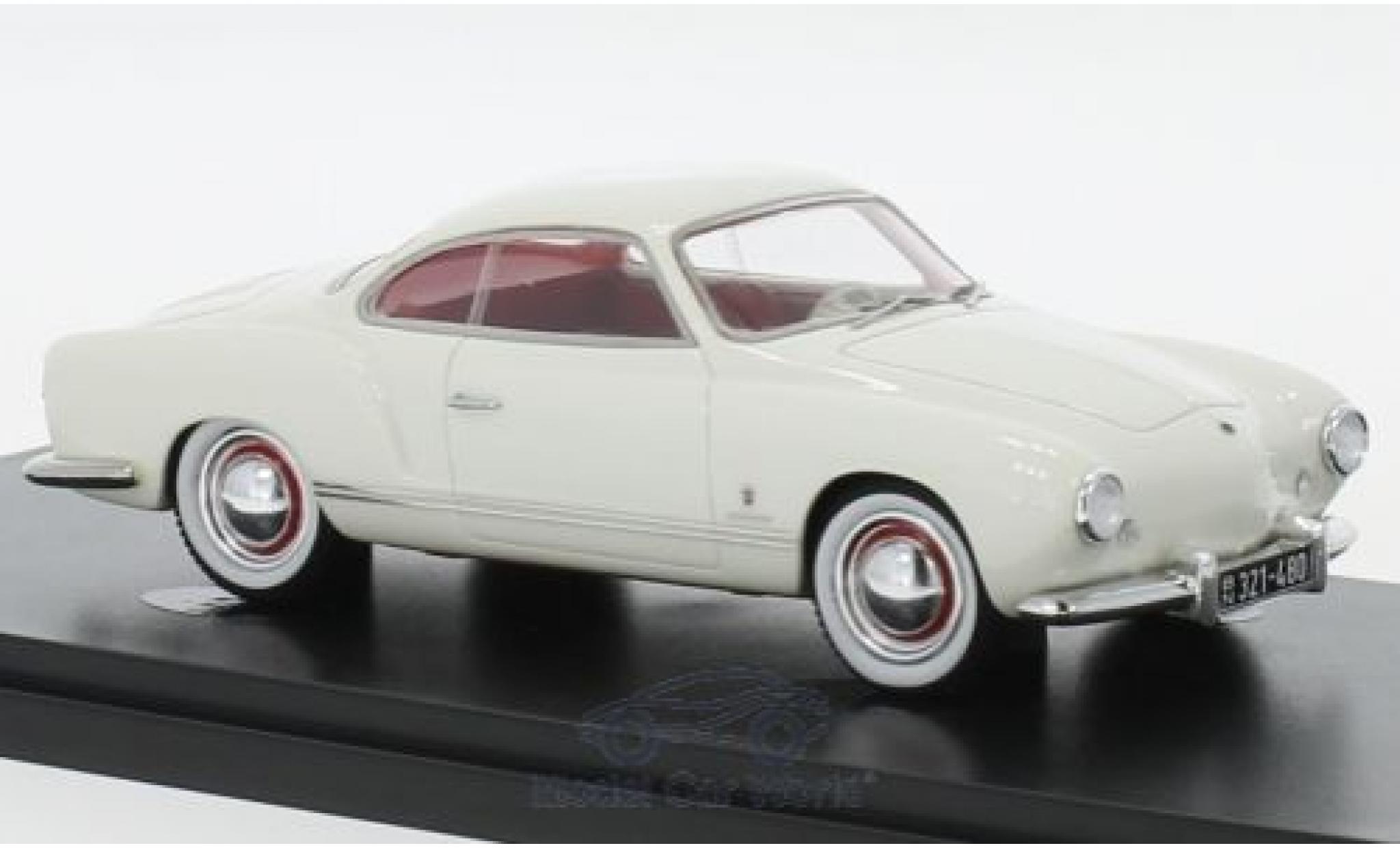 Volkswagen Karmann 1/43 AutoCult Ghia Prossootyp bianco 1954 modellino in miniatura