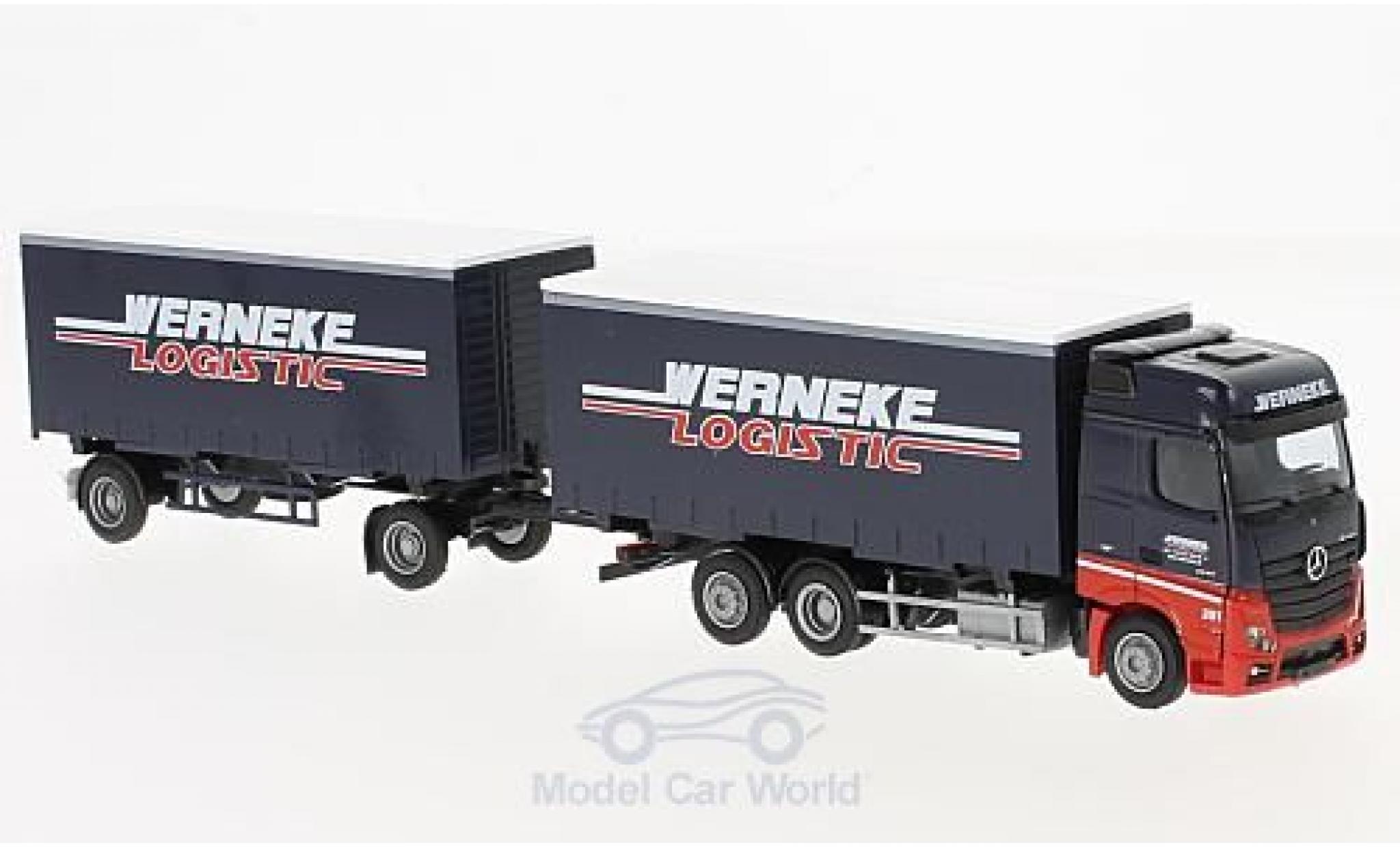 Mercedes Actros 1/87 AWM 2 Big. Werneke G-WKHZ modellino in miniatura