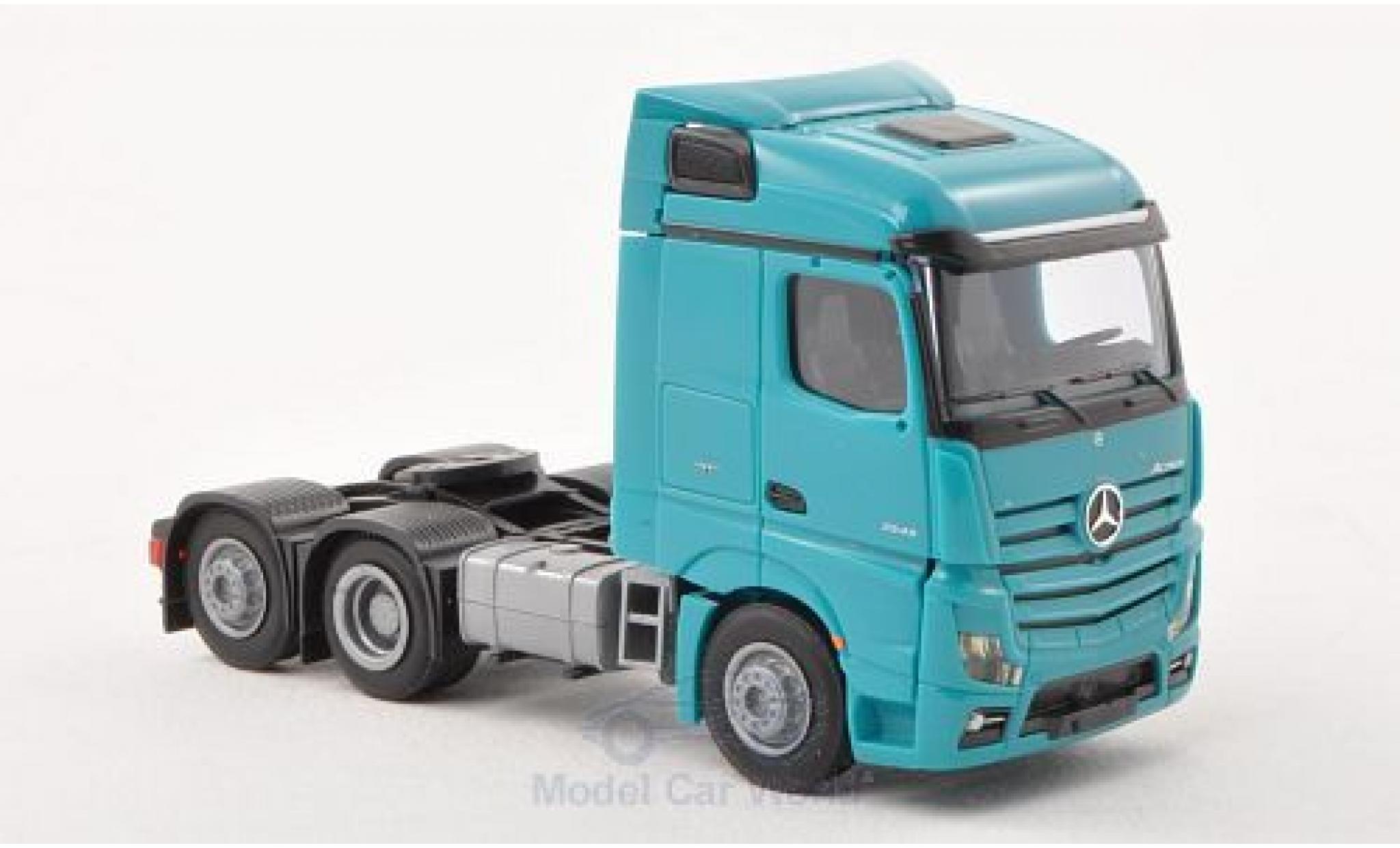 Mercedes Actros 1/87 AWM 2 Streamspace/Aerop. türkis Solo-Zugmaschine 3-achig türkis modellino in miniatura