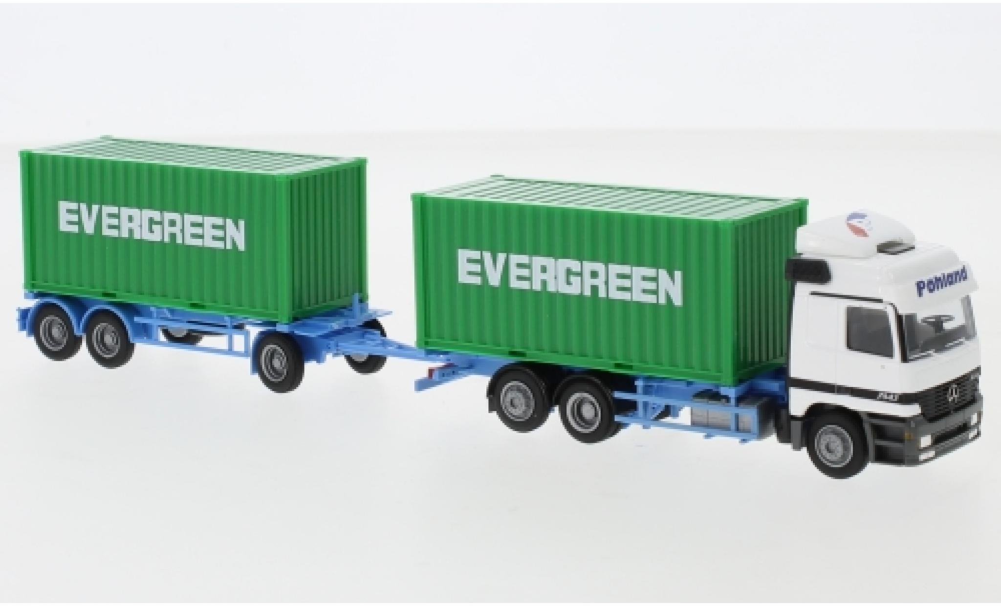 Mercedes Actros 1/87 AWM L Evergreen 2x20 Co.-HZ modellino in miniatura
