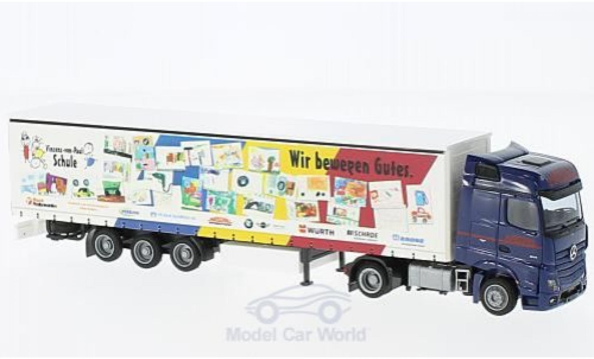 Mercedes Actros 1/87 AWM 2 Big./Aerop. Marschall Mega-G-KSZ modellino in miniatura
