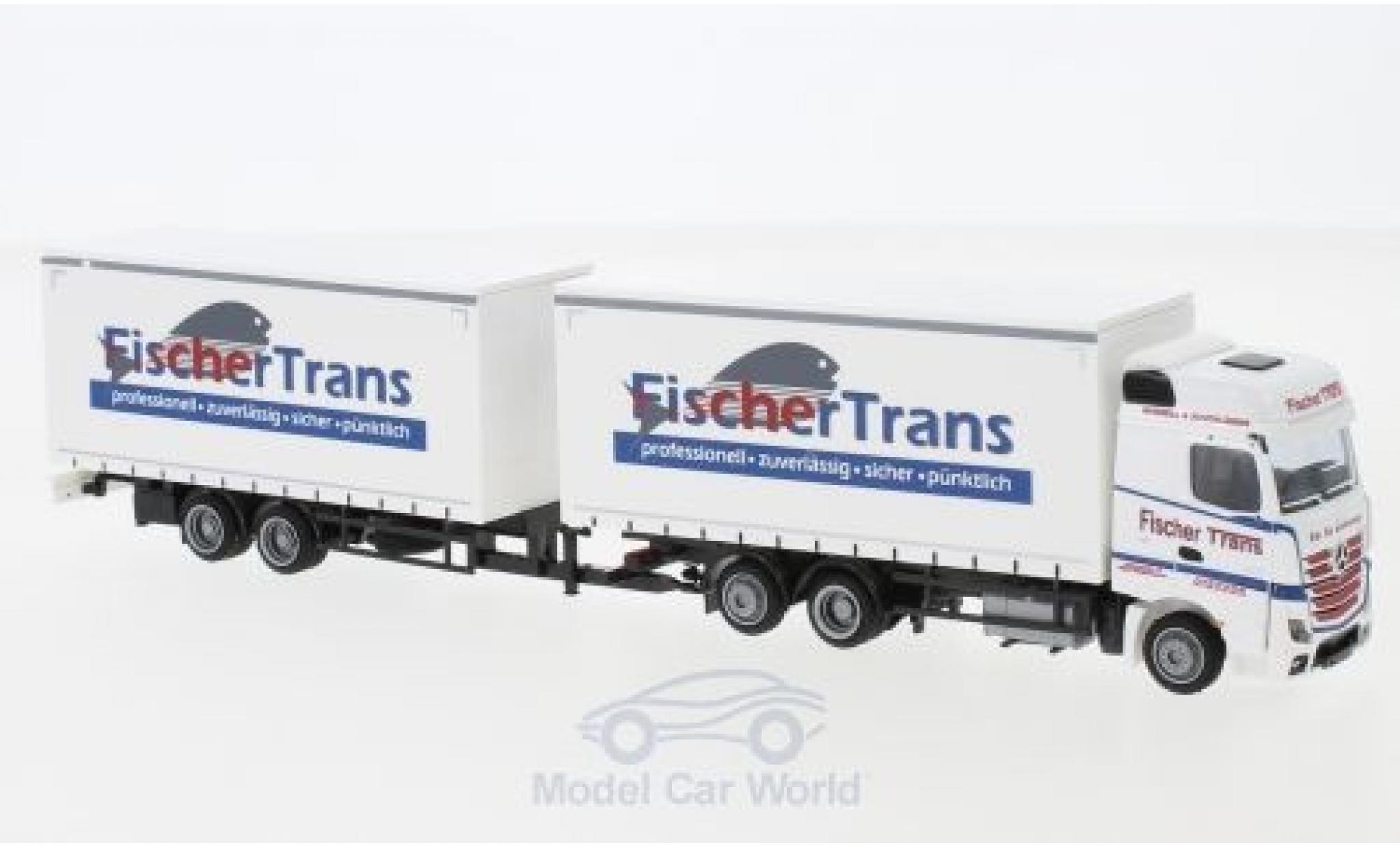 Mercedes Actros 1/87 AWM 2 Bigspace Fischer-Trans Jumbo-G-KTaHZ modellino in miniatura