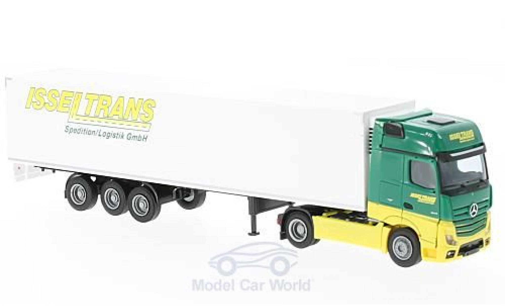 Mercedes Actros 1/87 AWM 2 Giga. Aerop. Isseltrans Kühl-KSZ modellino in miniatura