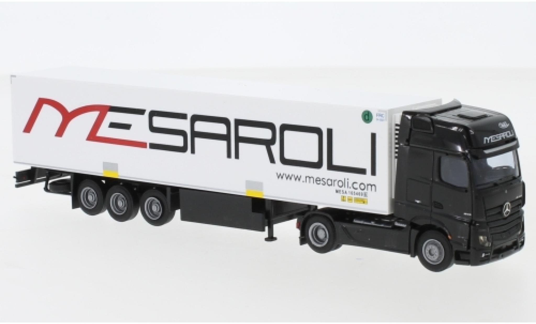 Mercedes Actros 1/87 AWM 2 Giga. / Aerop. Mesaroli Kühl-KSZ modellino in miniatura