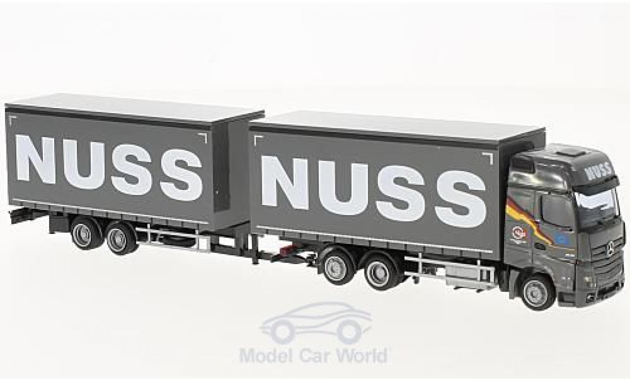 Mercedes Actros 1/87 AWM 2 Giga. Nuss Jumbo-G-KHZ modellino in miniatura