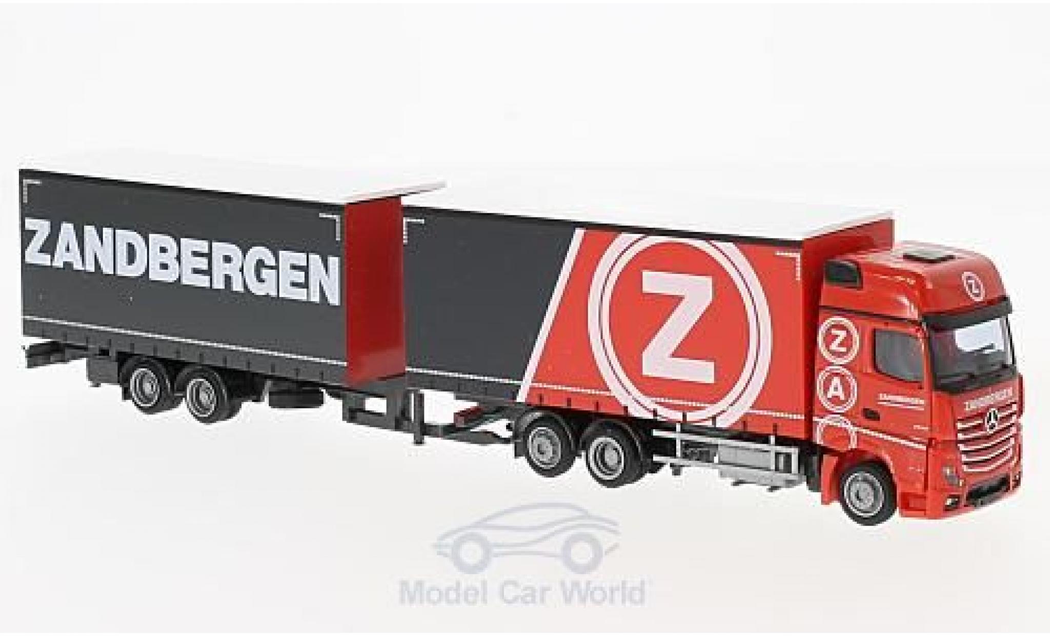Mercedes Actros 1/87 AWM 2 Giga Zandbergen Jumbo-G-KTaHZ modellino in miniatura