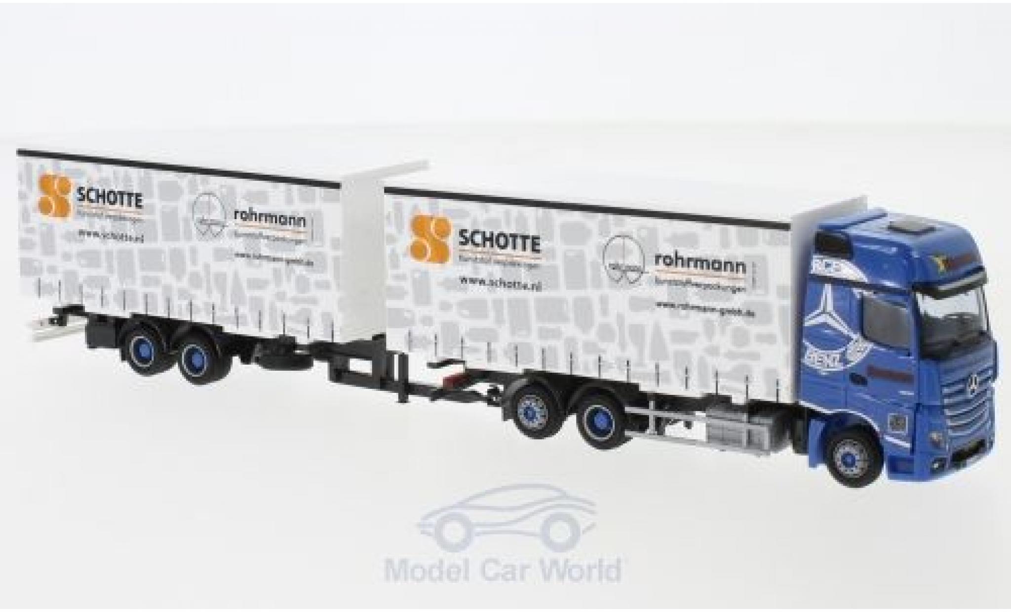 Mercedes Actros 1/87 AWM 2 Gigaspace Konermann G-WkTaHZ modellino in miniatura