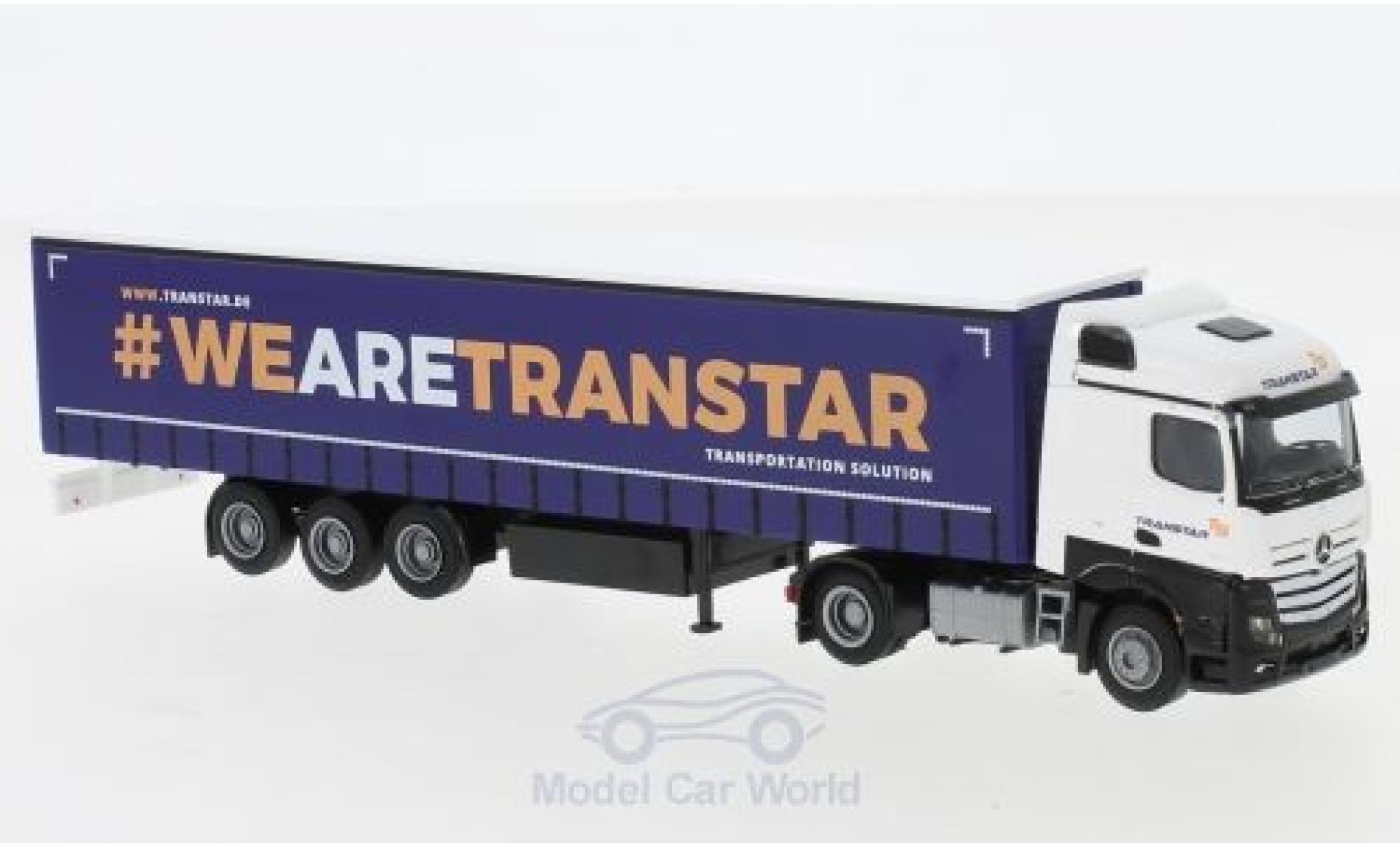 Mercedes Actros 1/87 AWM 2 Stream. / Aerop. Transtar G-KSZ modellino in miniatura