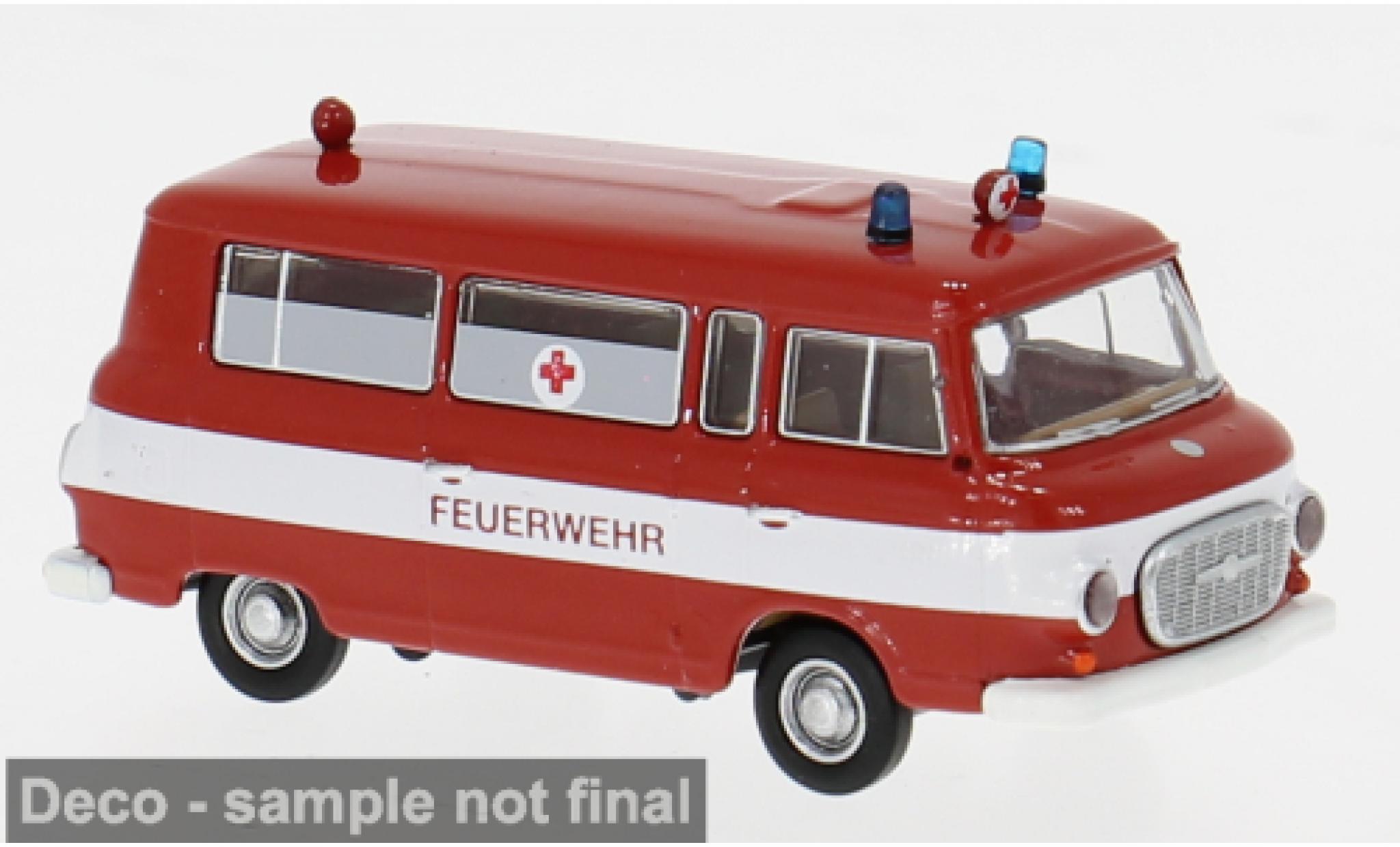 Barkas B 1000 1/87 Brekina Bus 1960 Feuerwehr 1:87 modellini auto