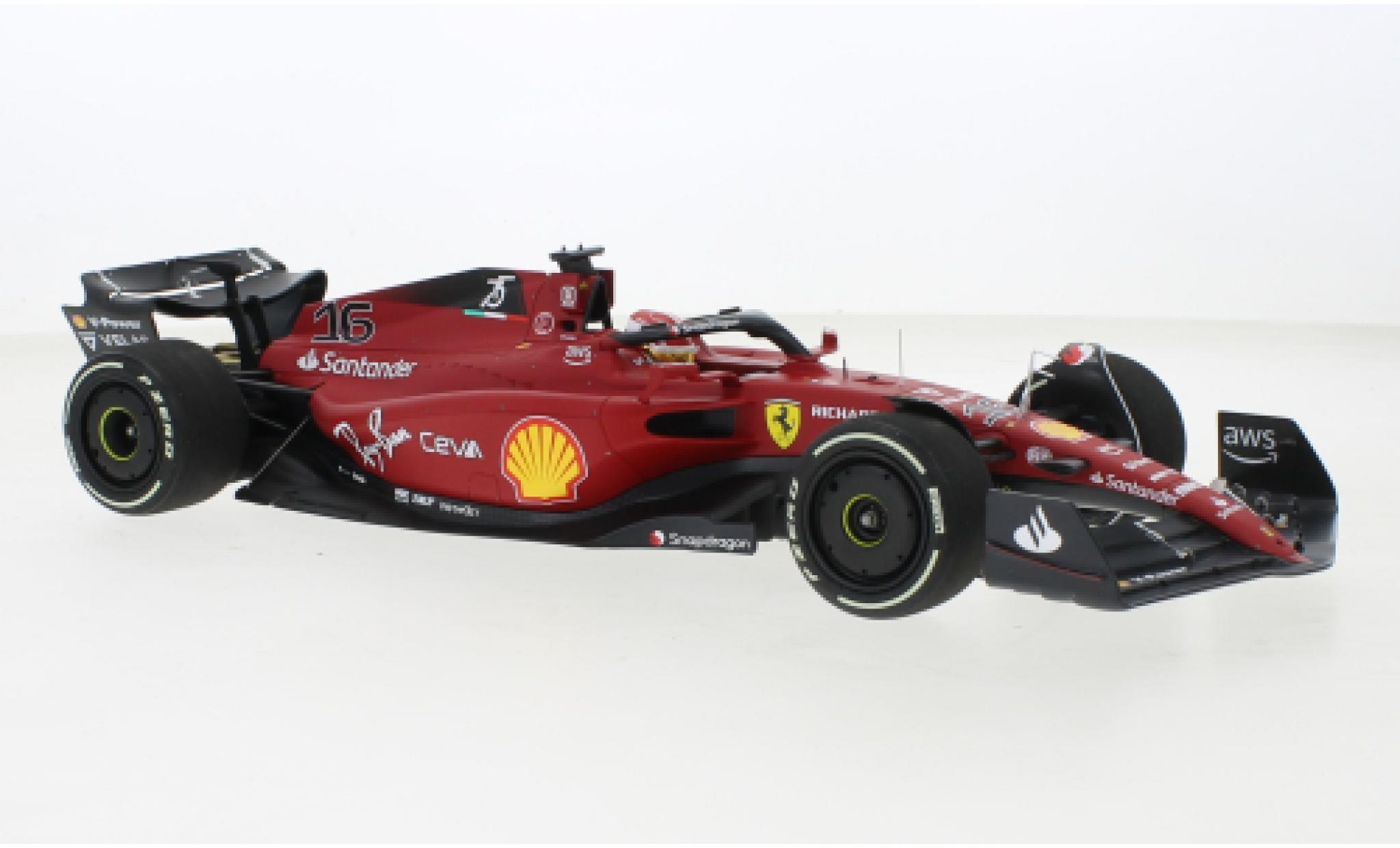 Ferrari F1 1/18 BBR Models -75 No.16 Scuderia Formel 1 GP Australien 2022 modellino in miniatura
