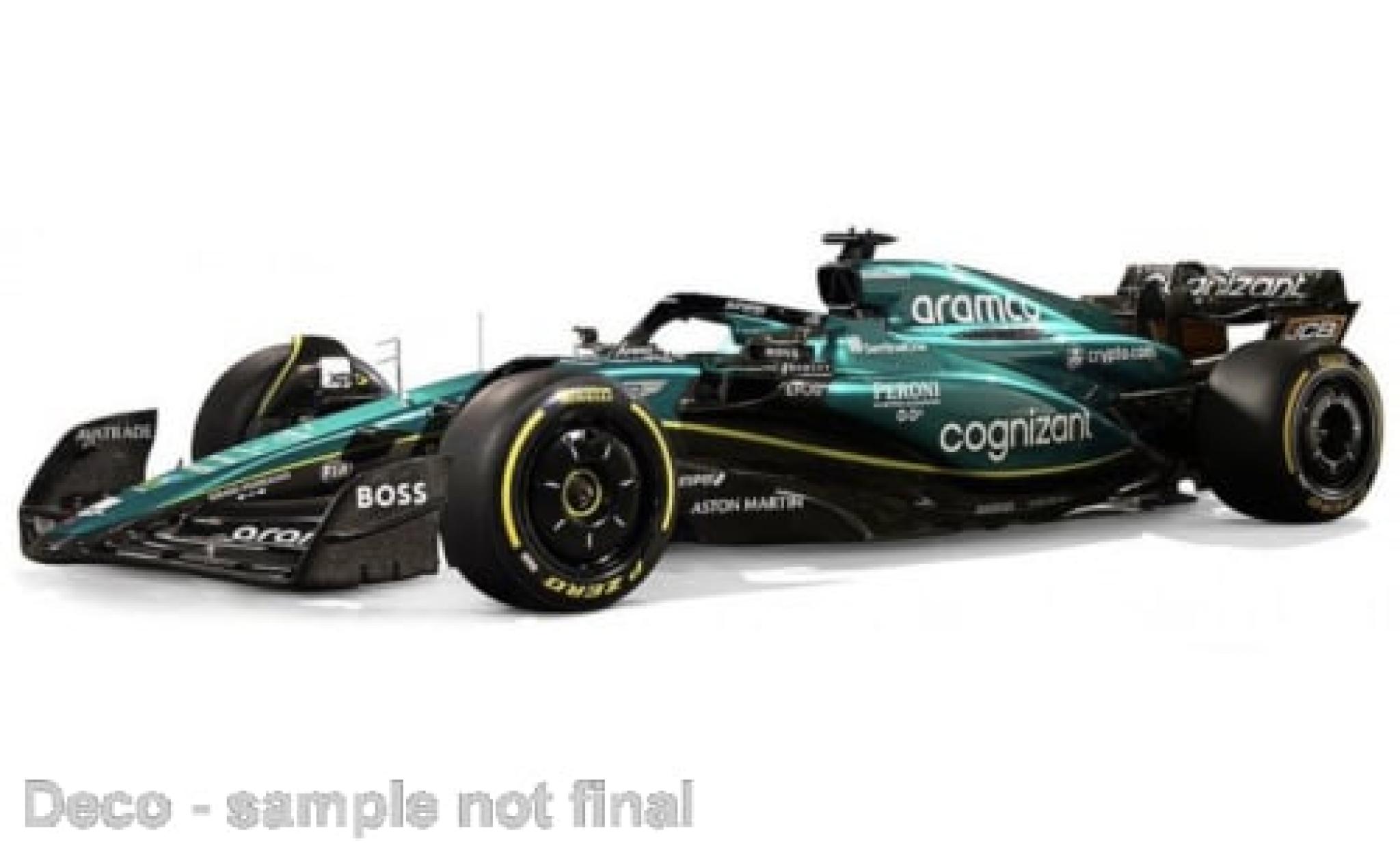Aston Martin AMR2 1/43 Burago Bburago 3 No.18 Aramco Cognizant F1 Team Cognizant Formel 1 2023 1:43 modellino in miniatura