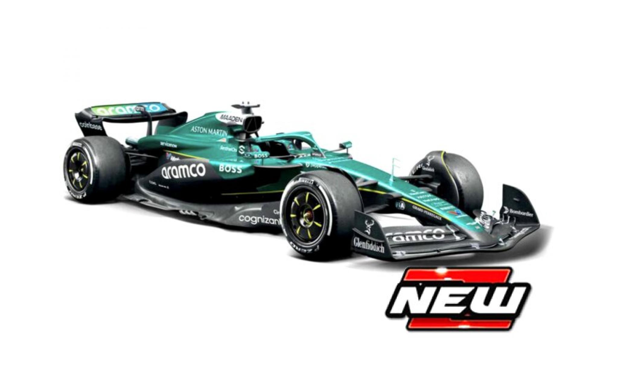 Aston Martin AMR2 Burago Bburago 5 Formel 1 2025 #14 1:24 modellino in miniatura