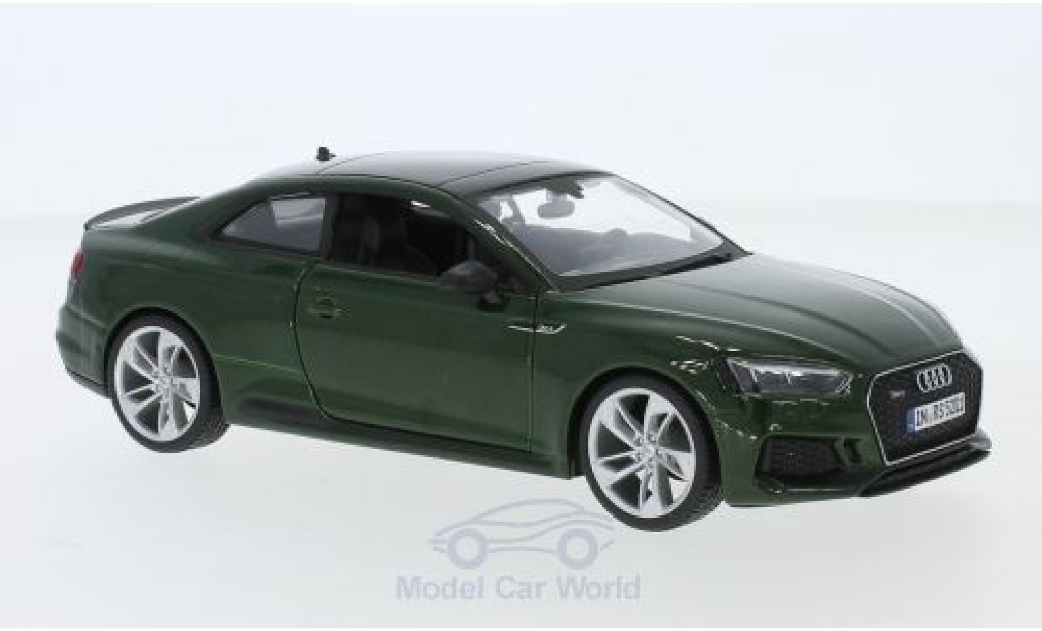 Audi RS5 1/24 Burago RS 5 metallico verde 2019 modellino in miniatura