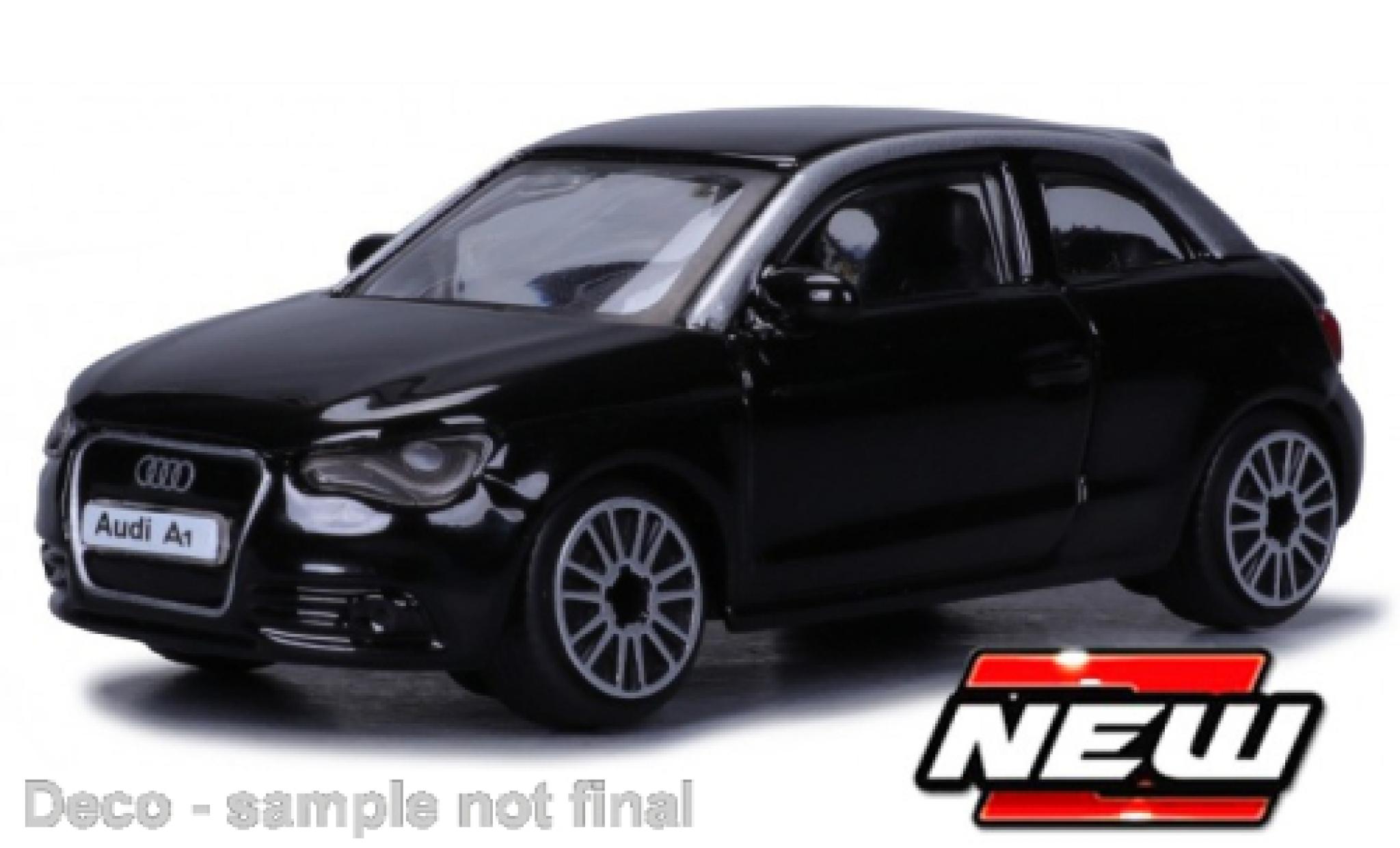 Audi A1 1/43 Burago Bburago nero 2010 modellino in miniatura