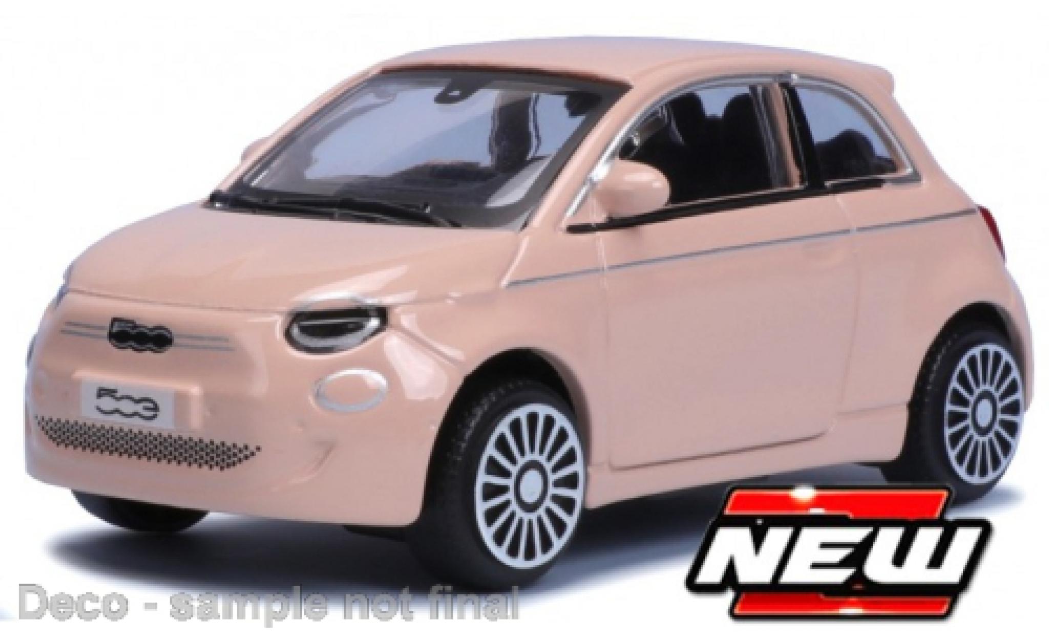 Fiat 500 1/43 Burago Bburago e rosa 2021 modellino in miniatura