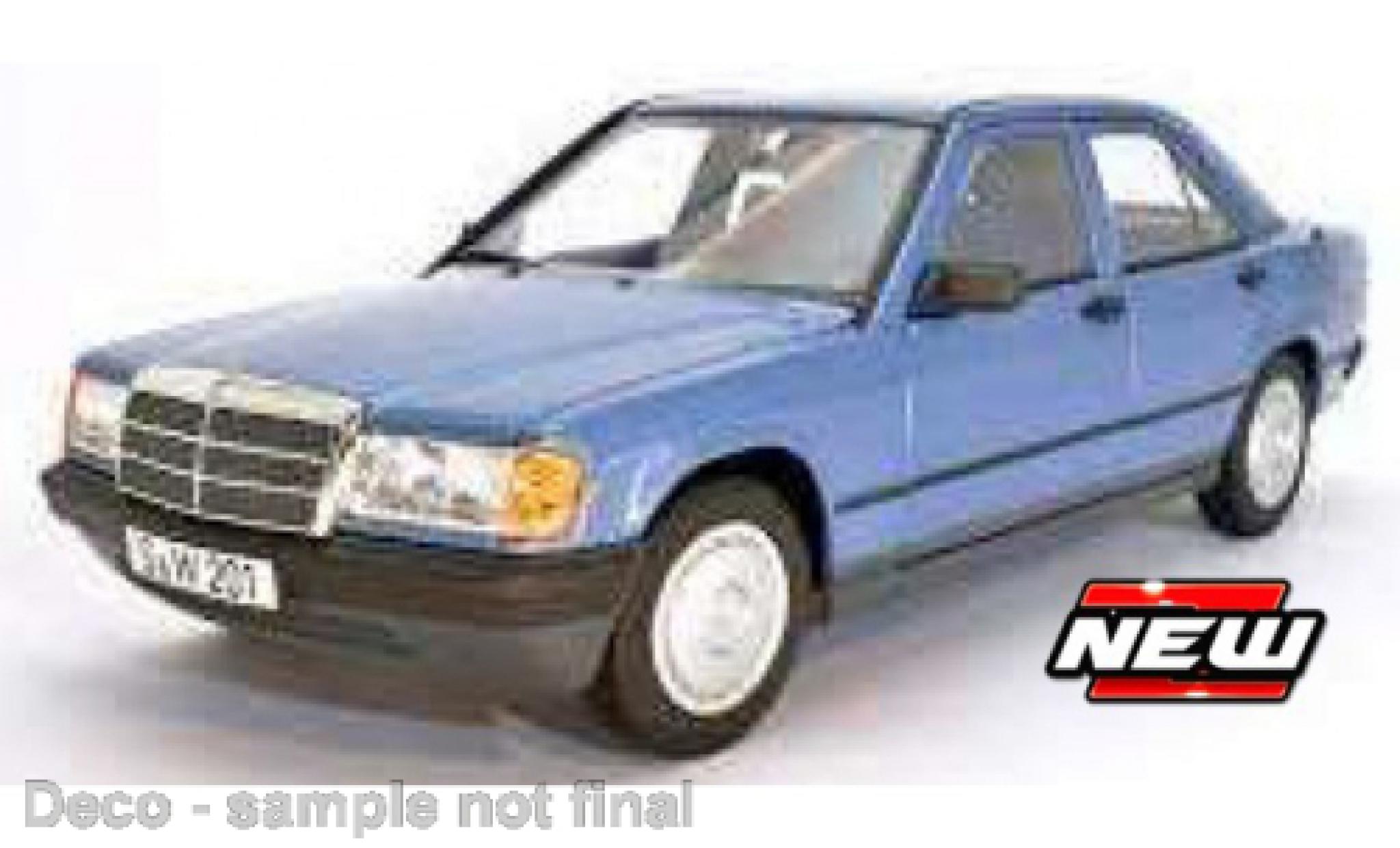 Mercedes 190 1/24 Burago E (W201) blu 1987 modellino in miniatura