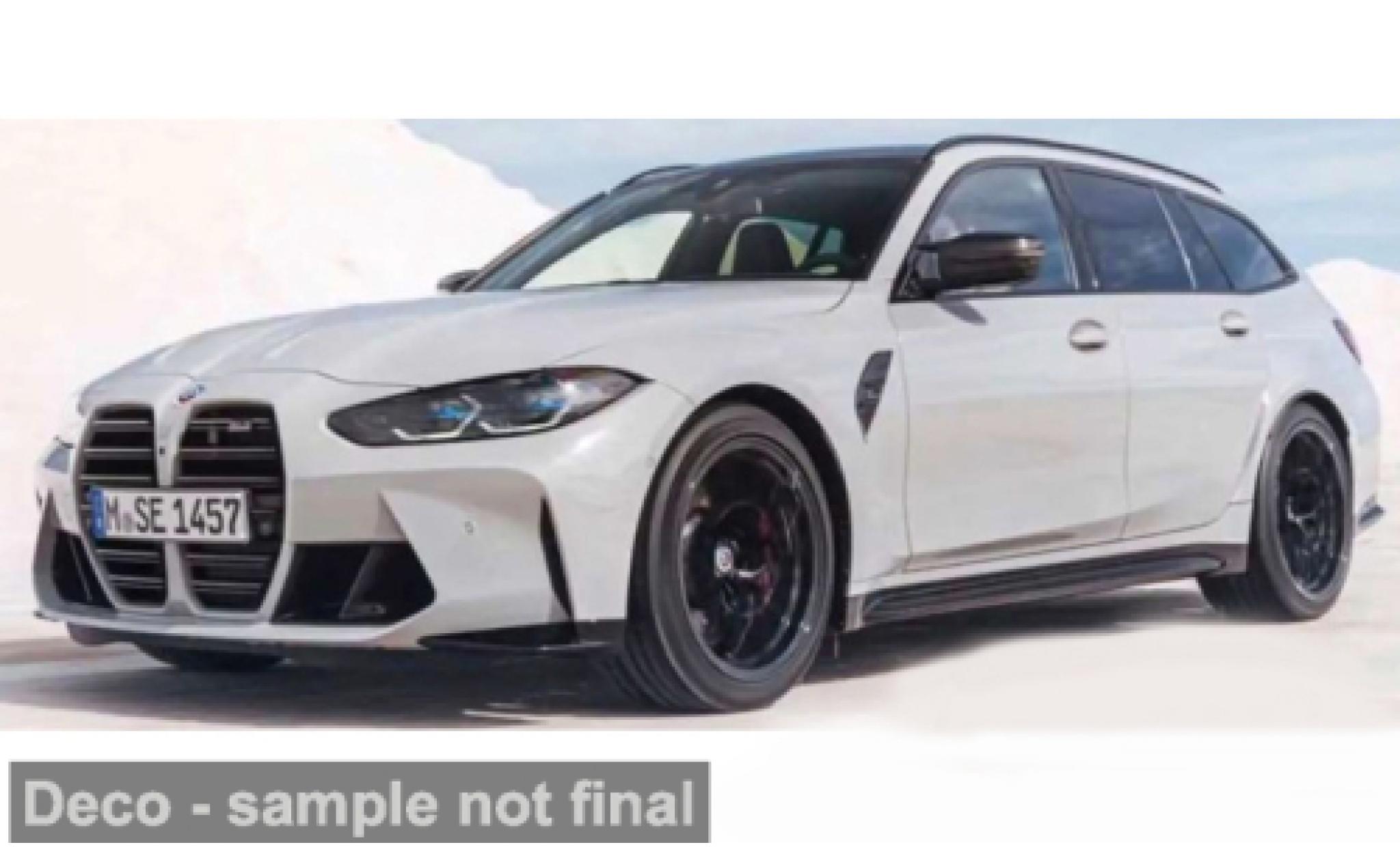 Bmw M3 1/24 Burago Bburago Touring grau 2023 1:24 modellino in miniatura