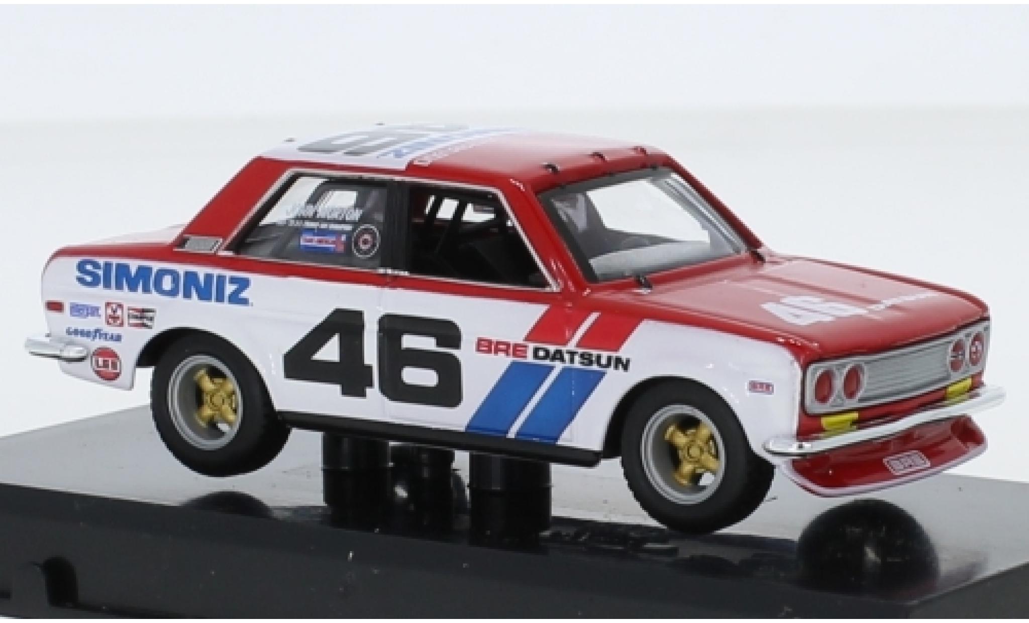 Datsun 510 1/43 Burago No.46 BRE Simoniz J.Morton modellino in miniatura