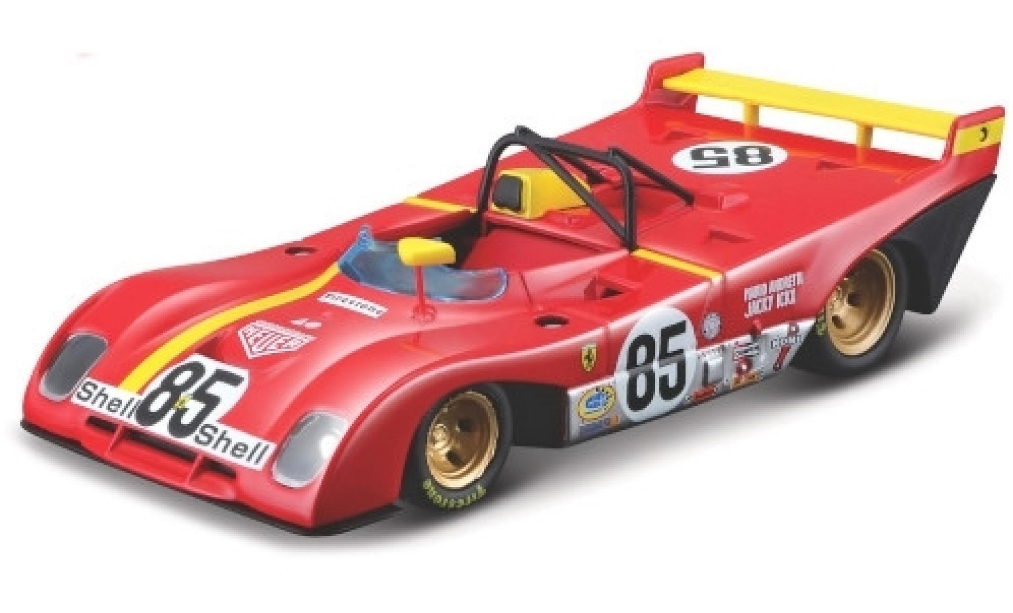 Ferrari 312 1/43 Burago P RHD No.85 Scuderia 6h Watkins Glen 1972 M. Andretti/J.Ickx modellino in miniatura