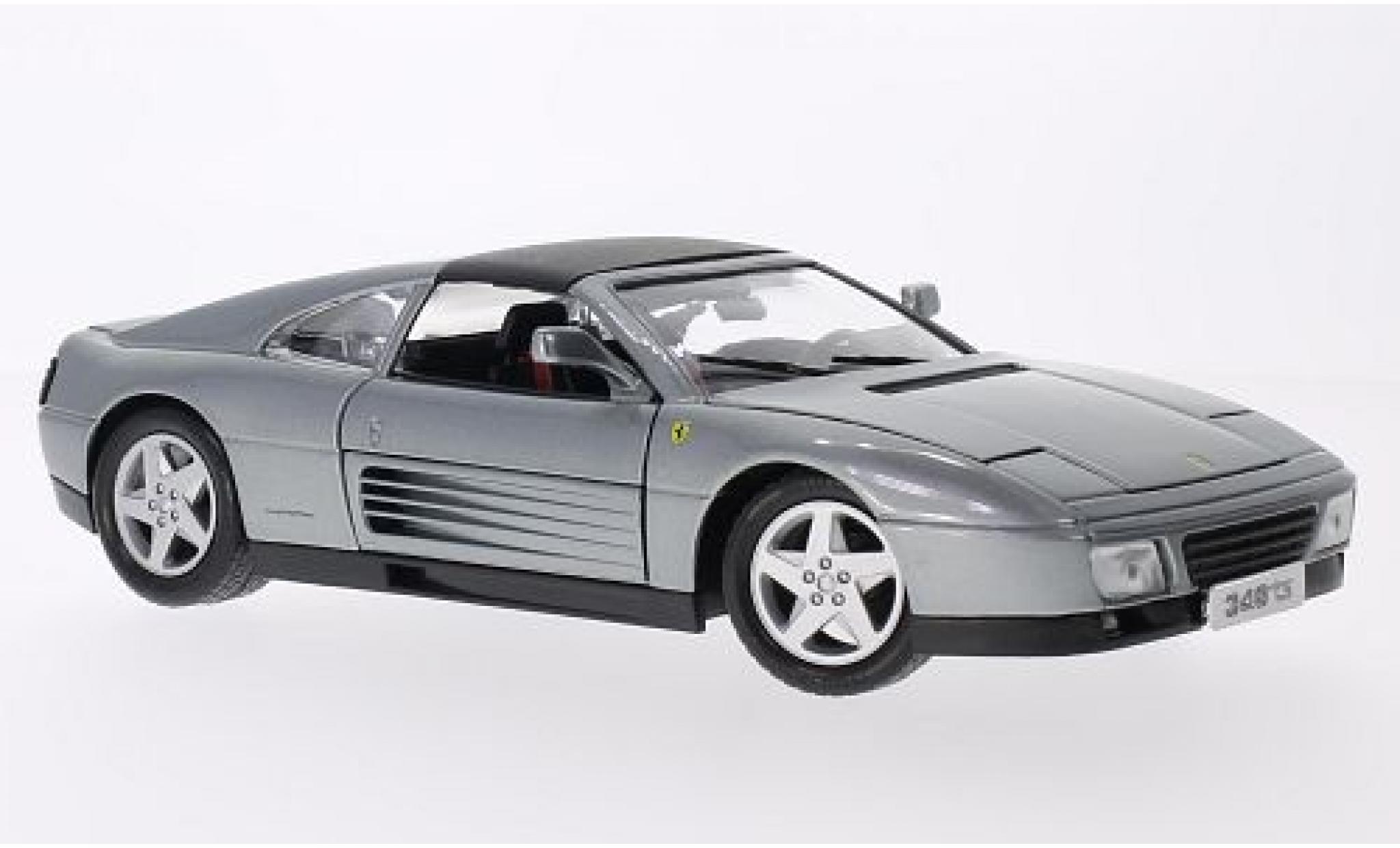 Ferrari 348 1/18 Burago ts metallico grigio modellino in miniatura
