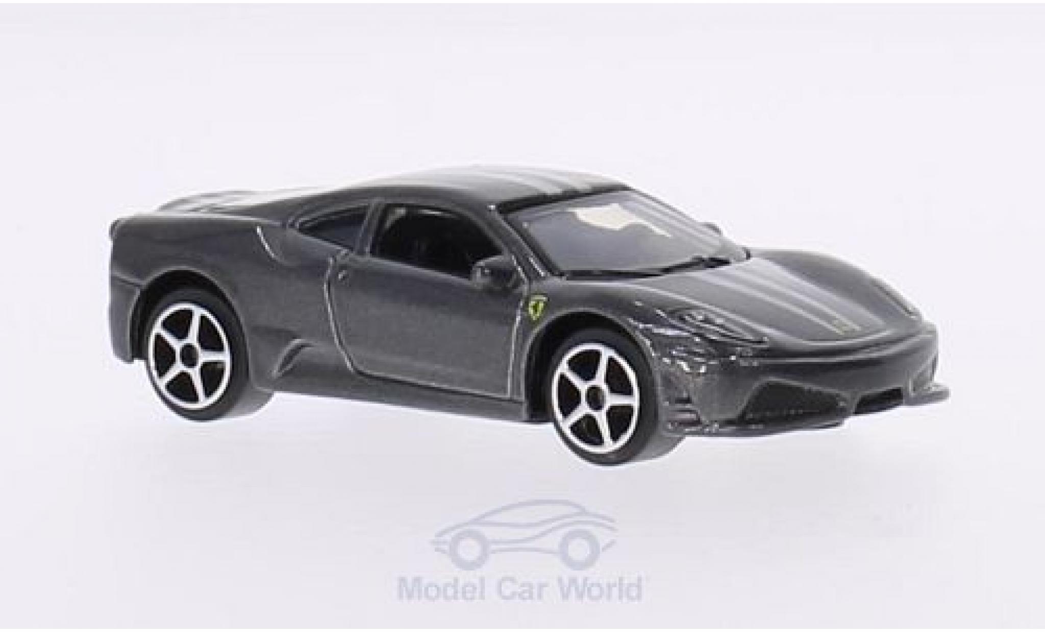 Ferrari 430 1/64 Burago Scuderia metallico grigio modellino in miniatura