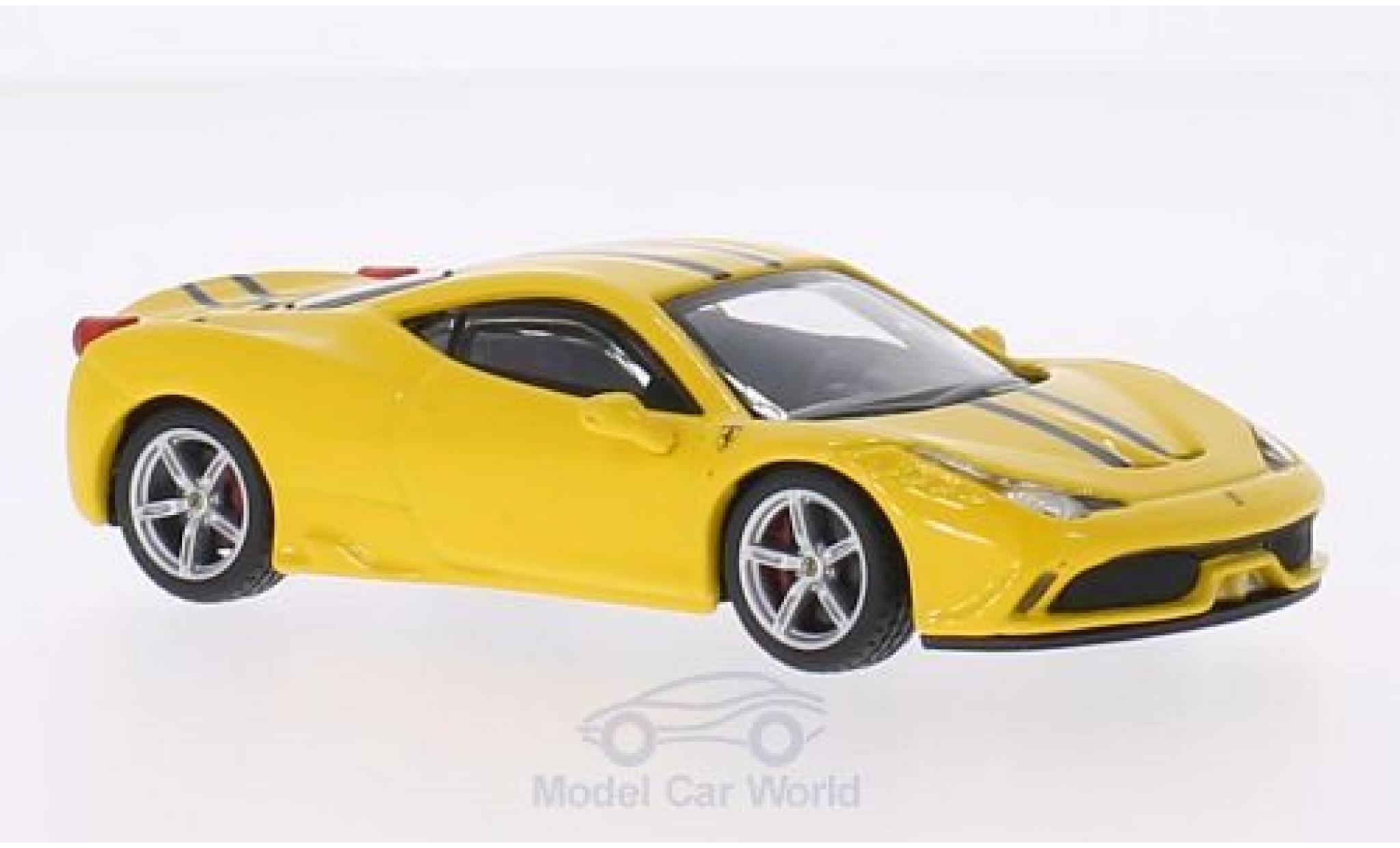 Ferrari 458 1/43 Burago Speciale giallo/Dekor modellino in miniatura
