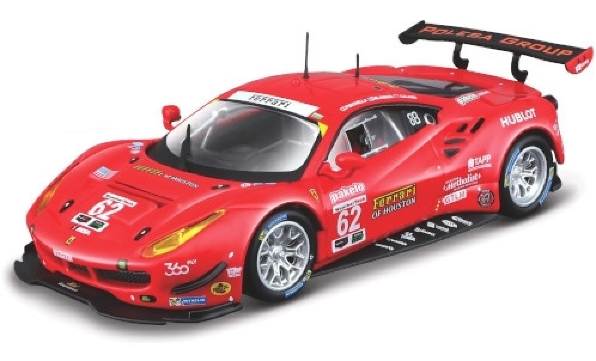 Ferrari 488 1/43 Burago GTE No.62 of Houston 24h Daytona 2017 G.Fisica/T.Vilander/J.Calado modellino in miniatura