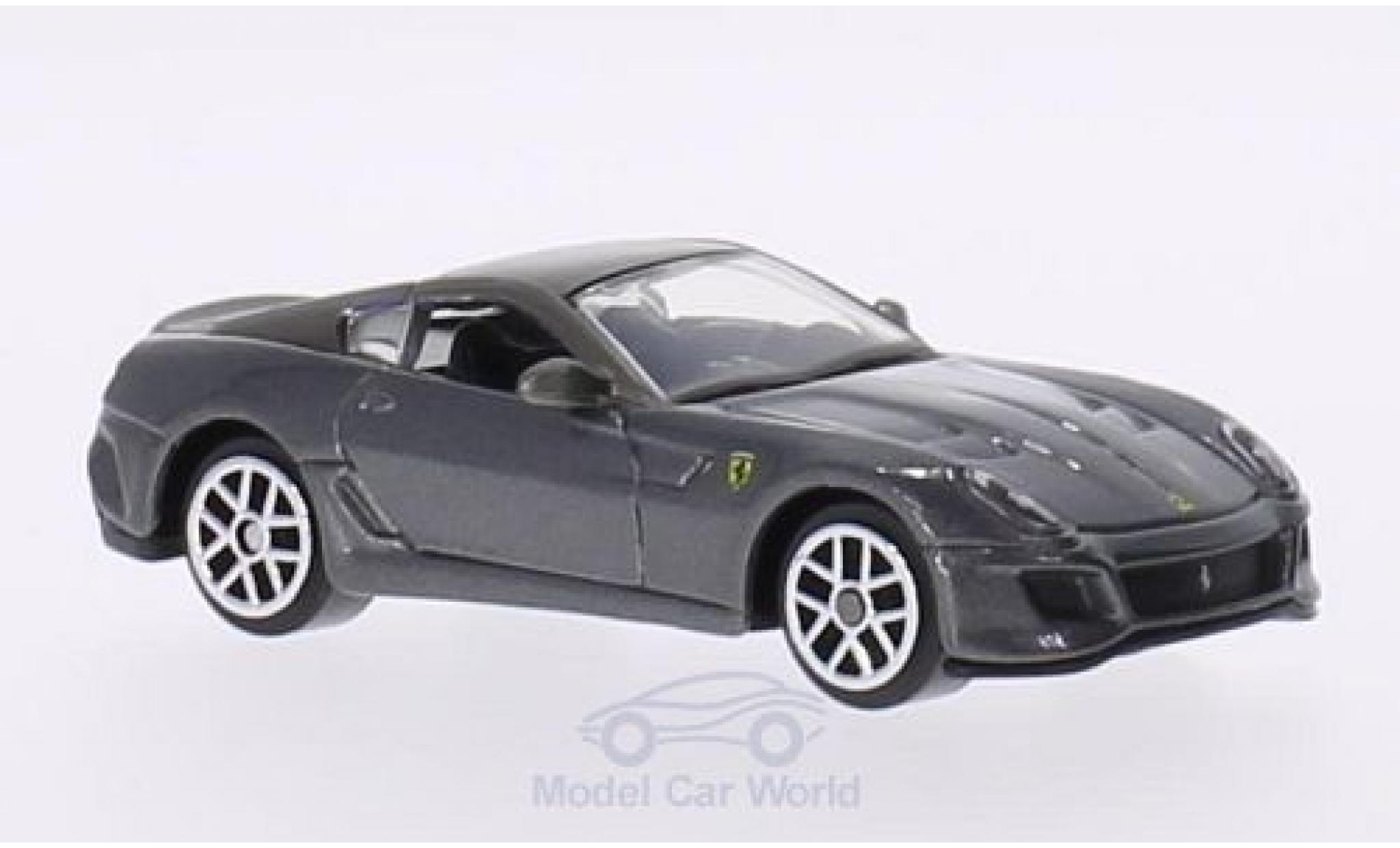 Ferrari 599 GTO 1/64 Burago GTO metallico grigio modellino in miniatura