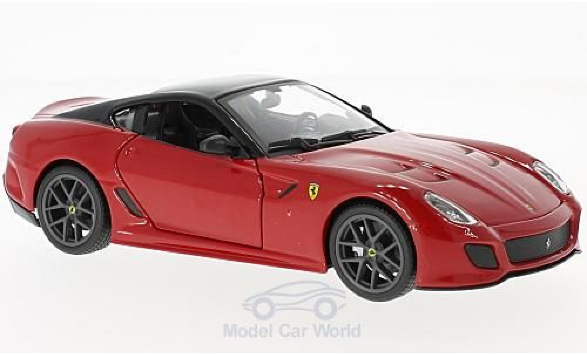 Ferrari 599 GTO 1/24 Burago GTO rosso/nero modellino in miniatura
