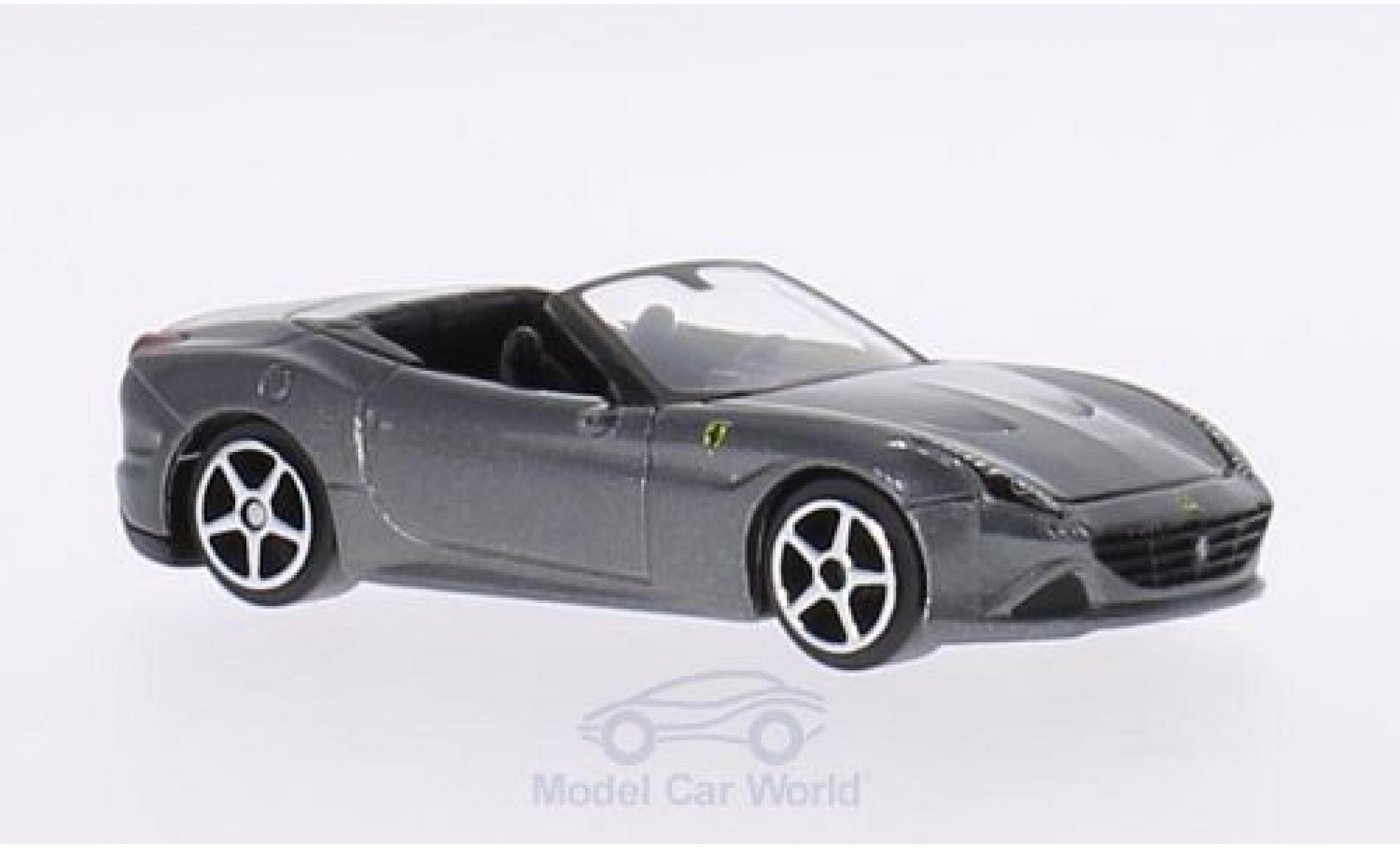 Ferrari California 1/64 Burago T metallico grigio modellino in miniatura