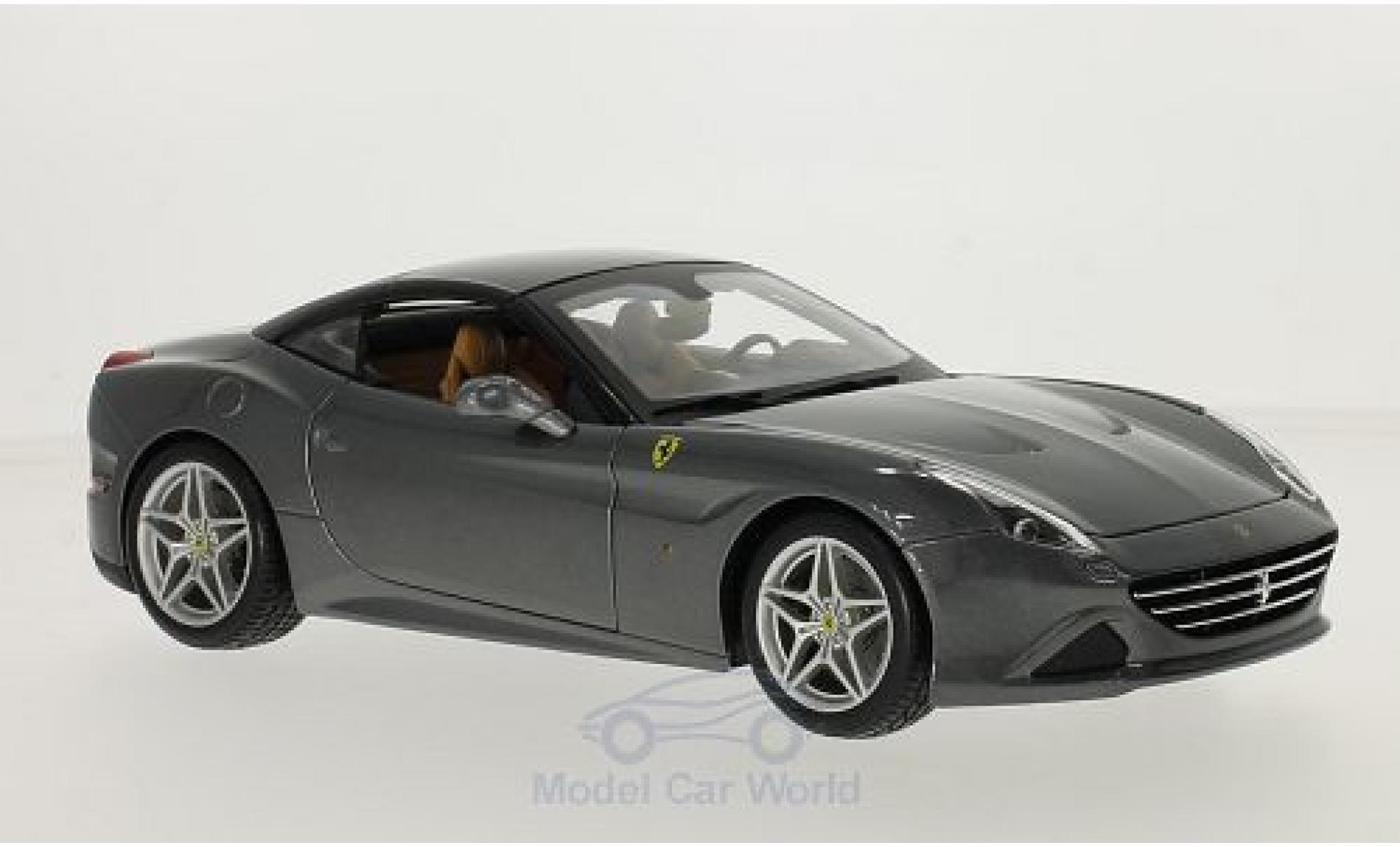 Ferrari California 1/18 Burago T metallico grigio/nero modellino in miniatura