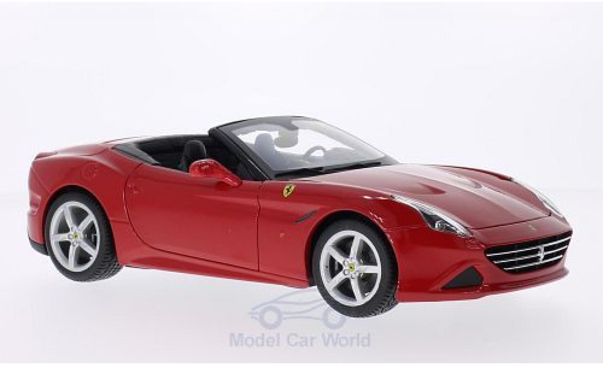 Ferrari California 1/18 Burago T rosso 2014 offen modellino in miniatura