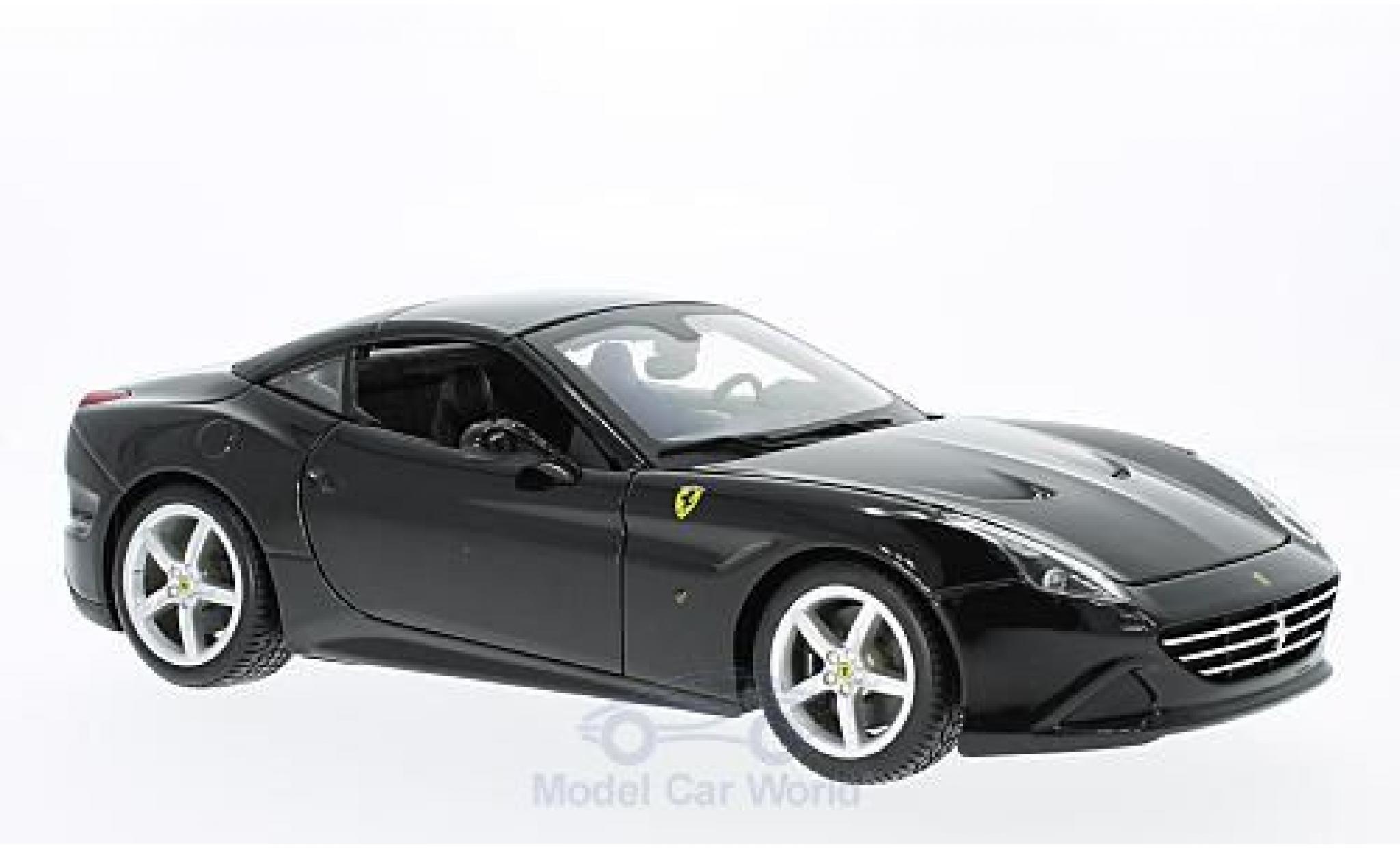 Ferrari California 1/18 Burago T nero 2014 geschlossen ohne Vitrine modellino in miniatura