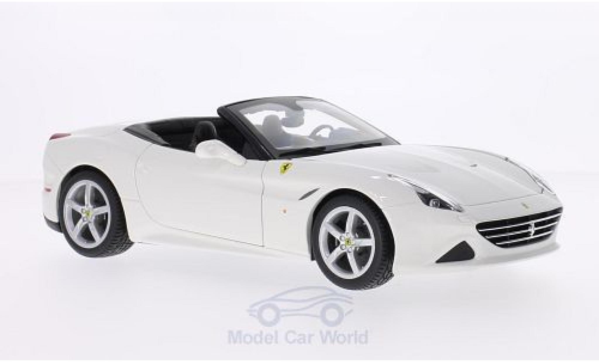 Ferrari California 1/18 Burago T bianco 2014 offen ohne Vitrine modellino in miniatura
