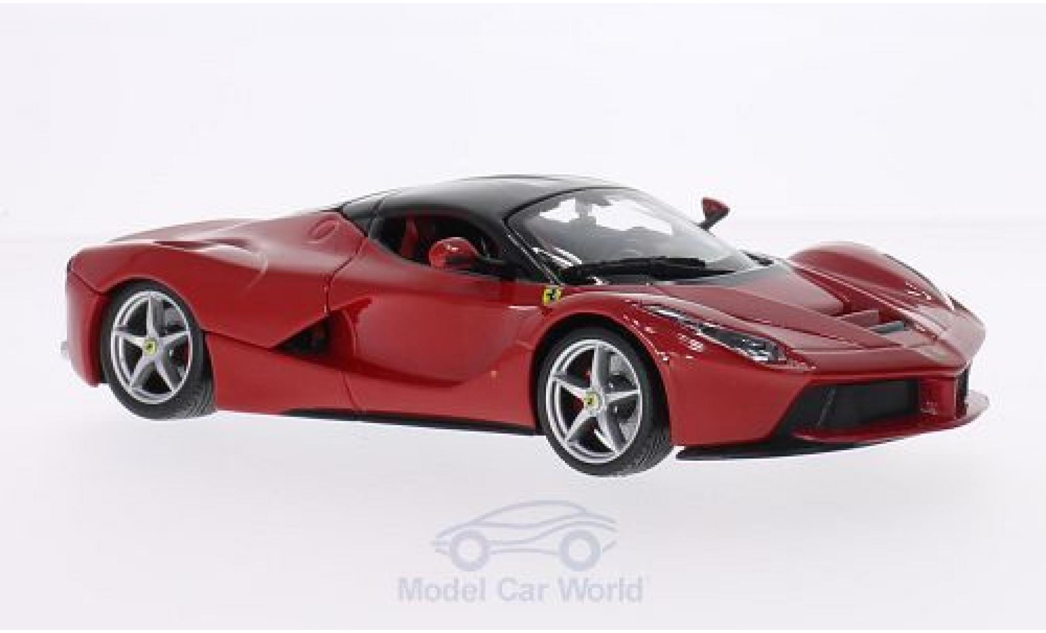 Ferrari LaFerrari 1/24 Burago La rosso/nero ohne Vitrine modellino in miniatura