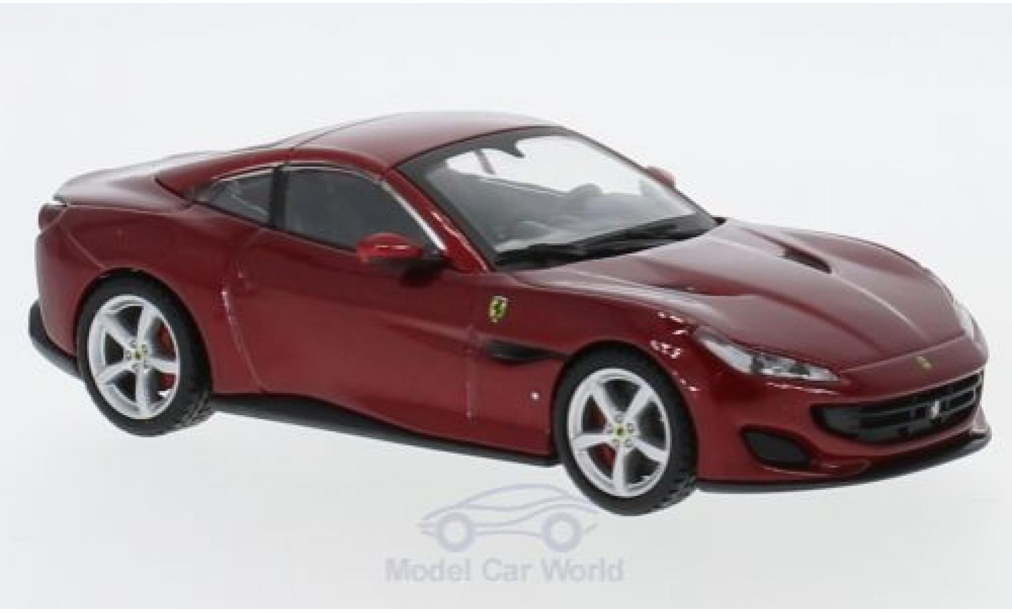 Ferrari Portofino 1/43 Burago Cabriolet Signature rosso modellino in miniatura