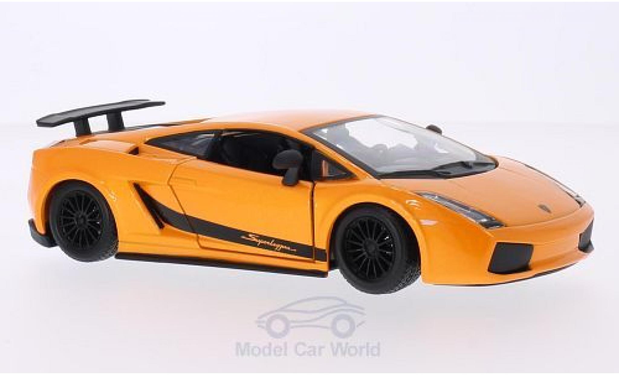 Lamborghini Gallardo Superleggera 1/24 Burago Superleggera metallico orange 2003 modellino in miniatura
