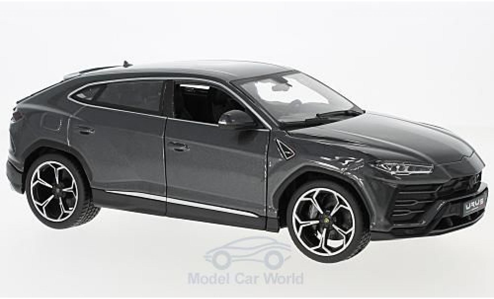 Lamborghini Urus 1/18 Burago metallico grigio 2018 modellino in miniatura