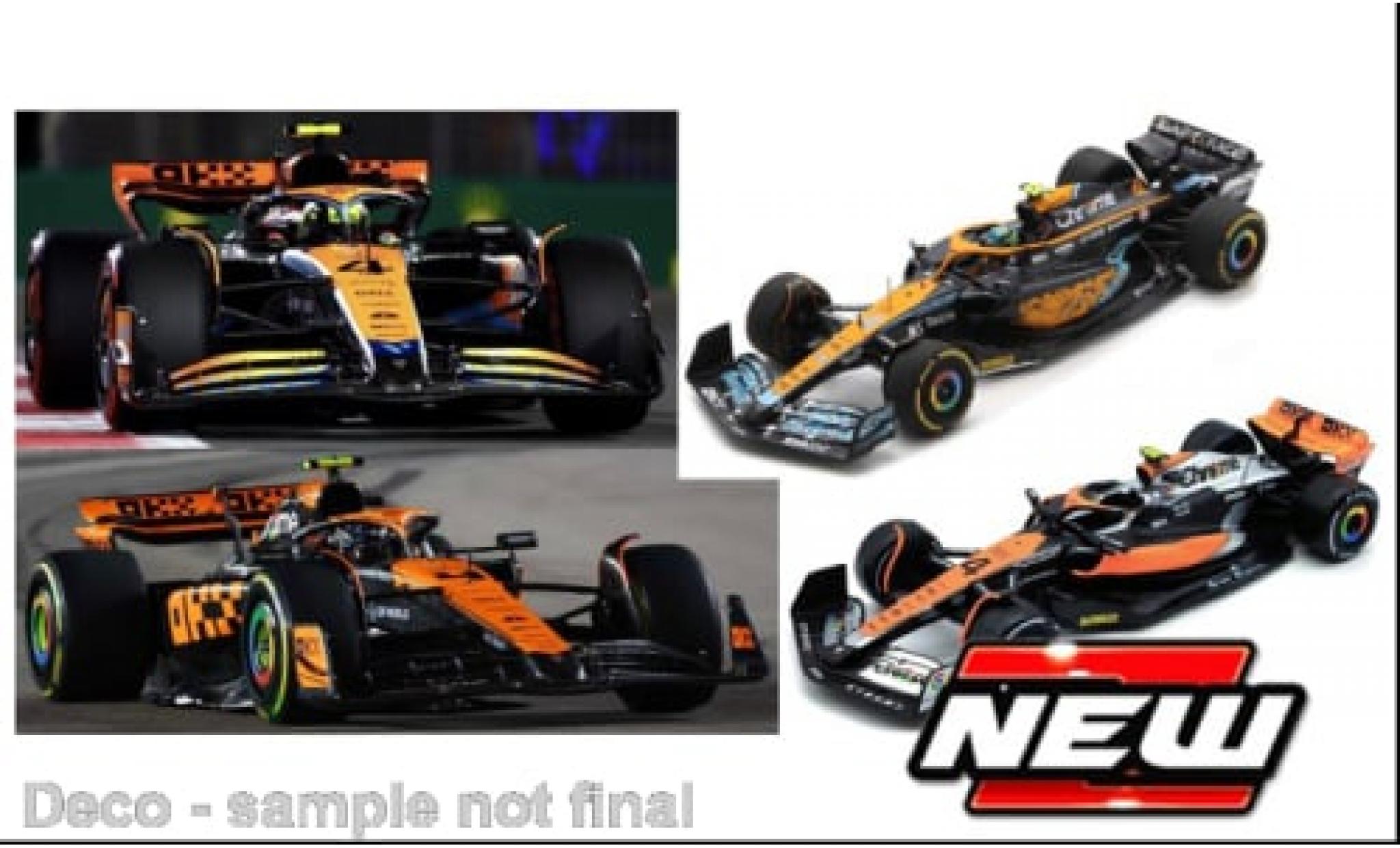 McLaren F1 1/43 Burago Bburago 4er Set: Formula 1 Team Formel 1 1:43 modellino in miniatura