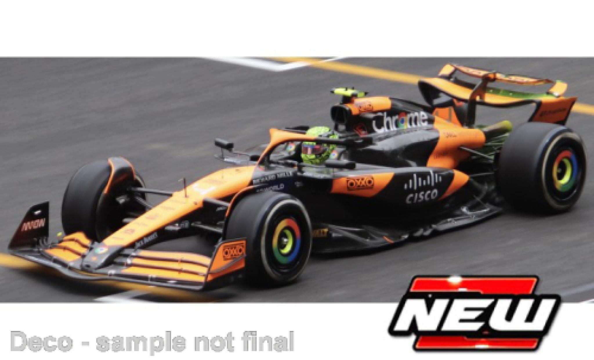 McLaren F1 1/43 Burago Bburago MCL38 No.4 Team Formel 1 2024 1:43 modellino in miniatura