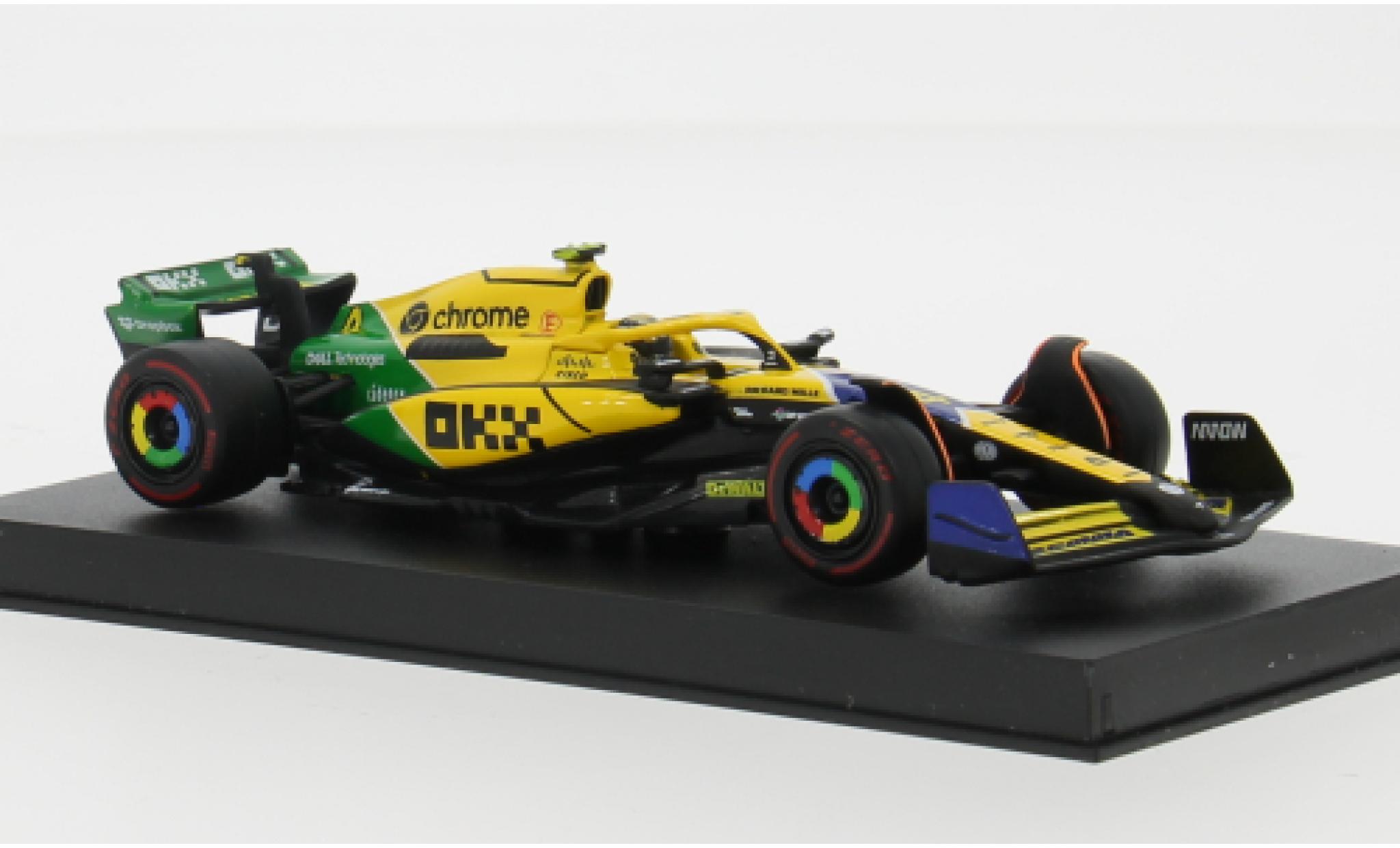 McLaren F1 1/43 Burago Bburago MCL38 No.4 Team Formel 1 GP Monaco 2024 1:43 modellino in miniatura