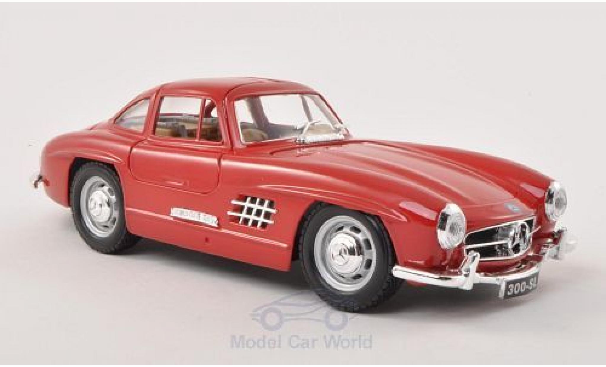 Mercedes 300 SL 1/24 Burago SL (W198) rosso 1954 modellino in miniatura